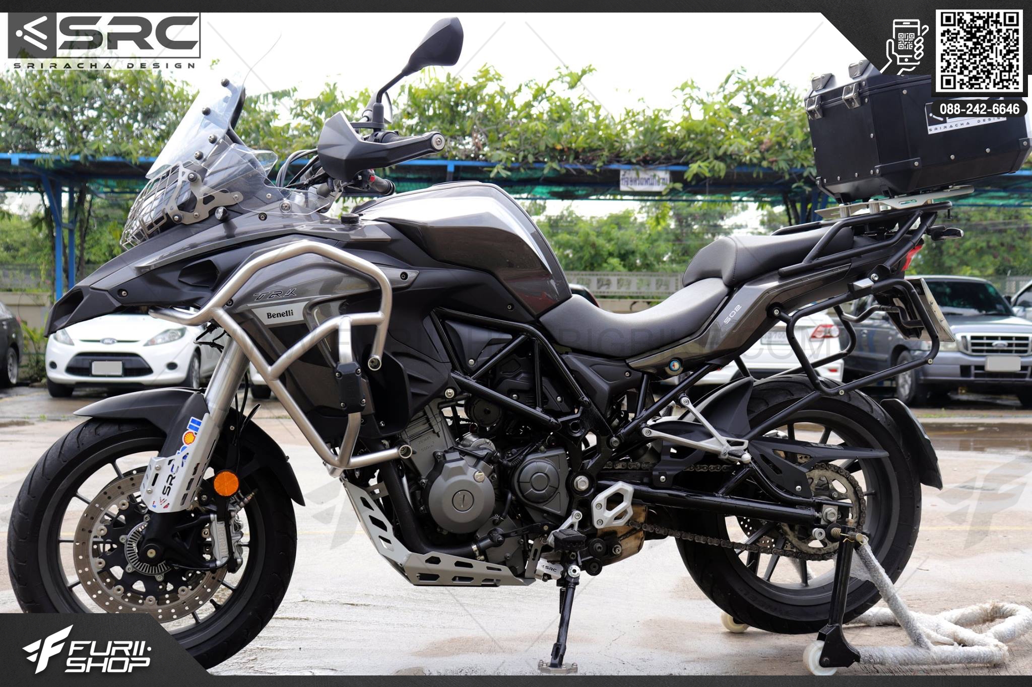 แคชบาร์ SRC สีเงิน FOR BENELLI TRK502