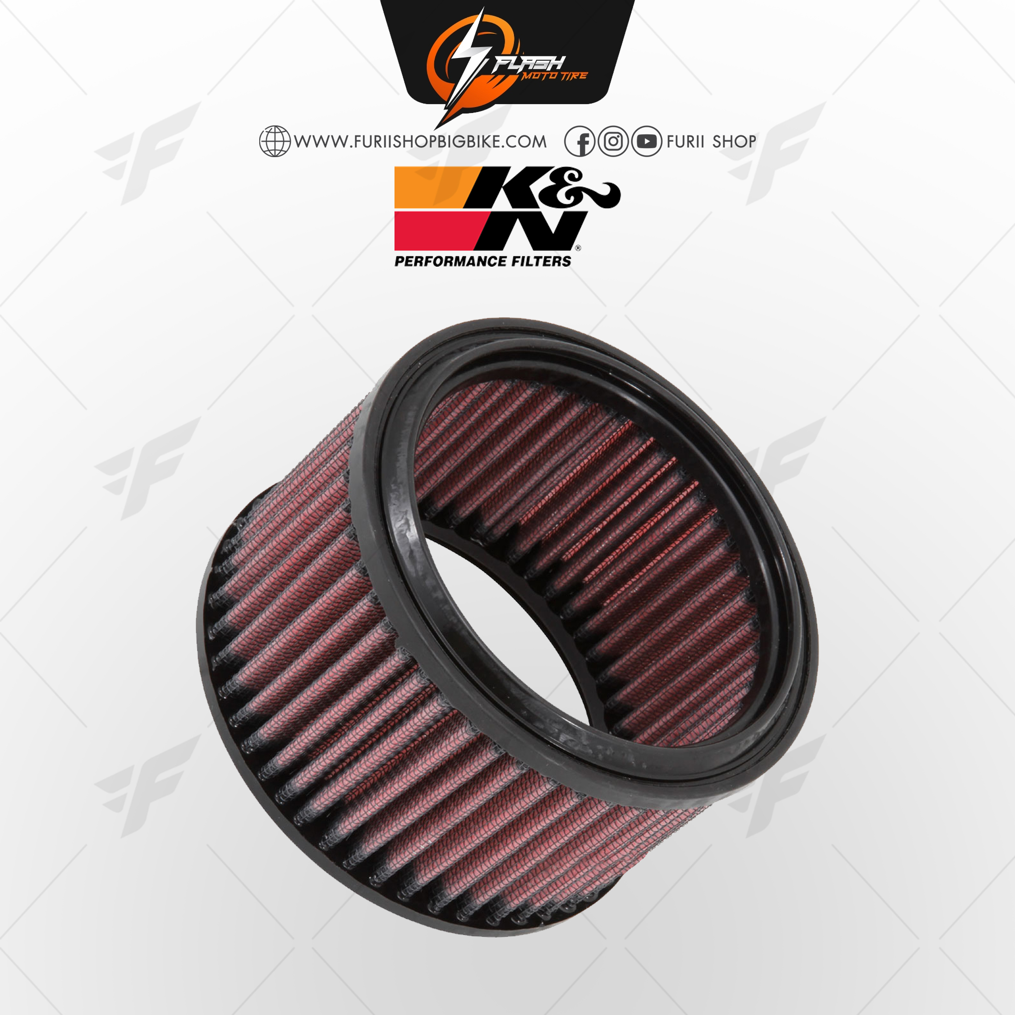 กรองอากาศ K&N สำหรับ ROYAL ENFIELD สำเนา