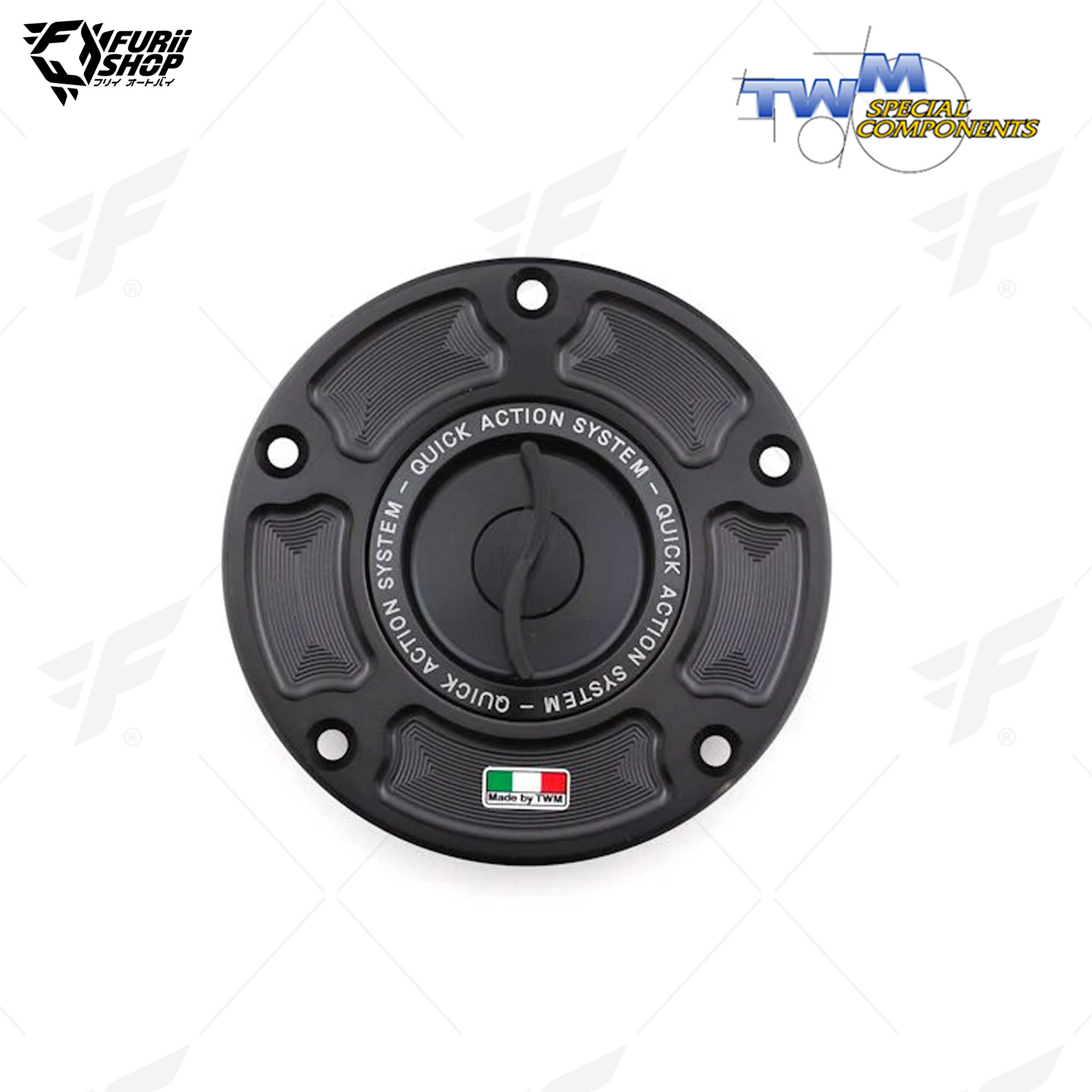ฝาถังน้ำมัน Aluminium Fuel Cap TWM TDPR.06 : for Ducati DIAVEL/X DIAVEL -18/MONSTER 696/796/1100/EVO/PANIGALE 899/959/1199/1299/R/PANIGALE V2/PANIGALE V4/S/SPECIALE/R/1100/STREETFIGHTER/848/V4/S/SCRAMBLER – All Models