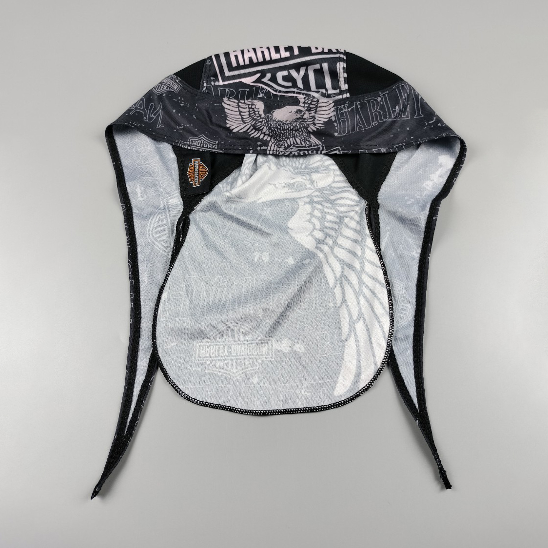 ผ้าโพกหัว H-D ลายนกอินทรีย์ชมพู