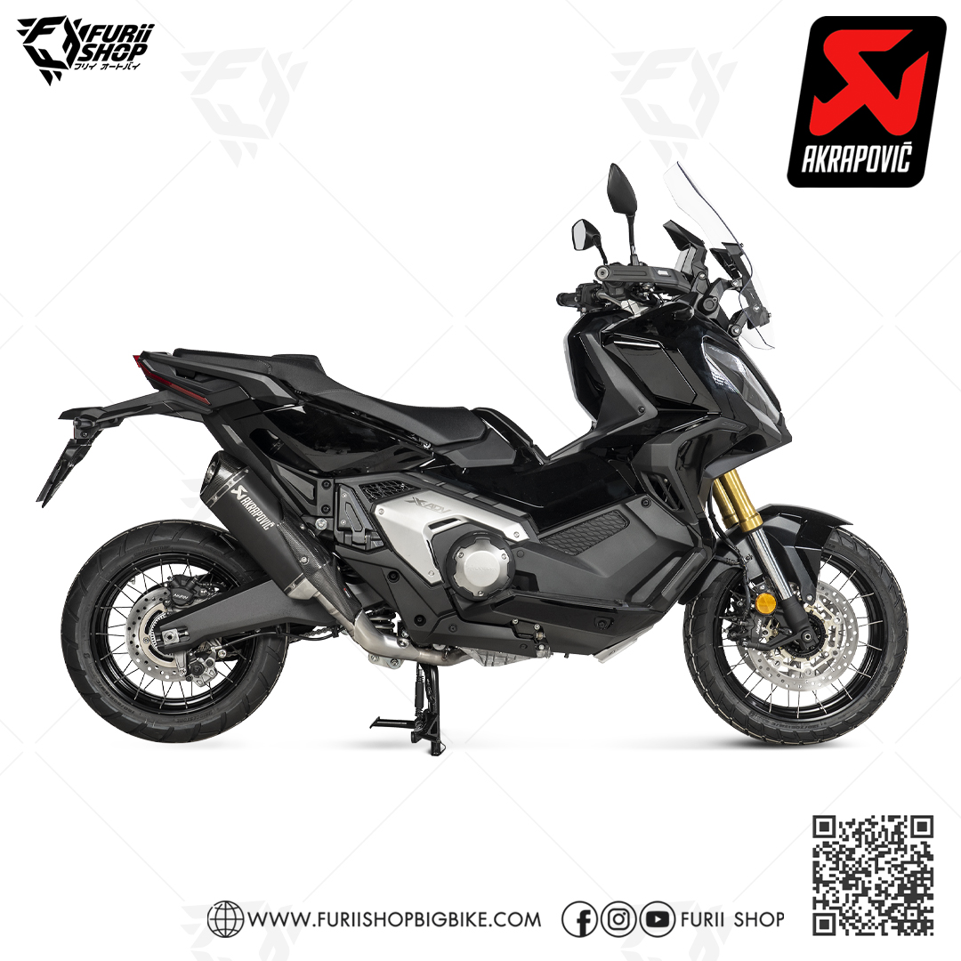 ท่อแต่ง Akrapovic Slip on Black Limited : for HONDA XADV 750 2017-2020/All new 2021-2023