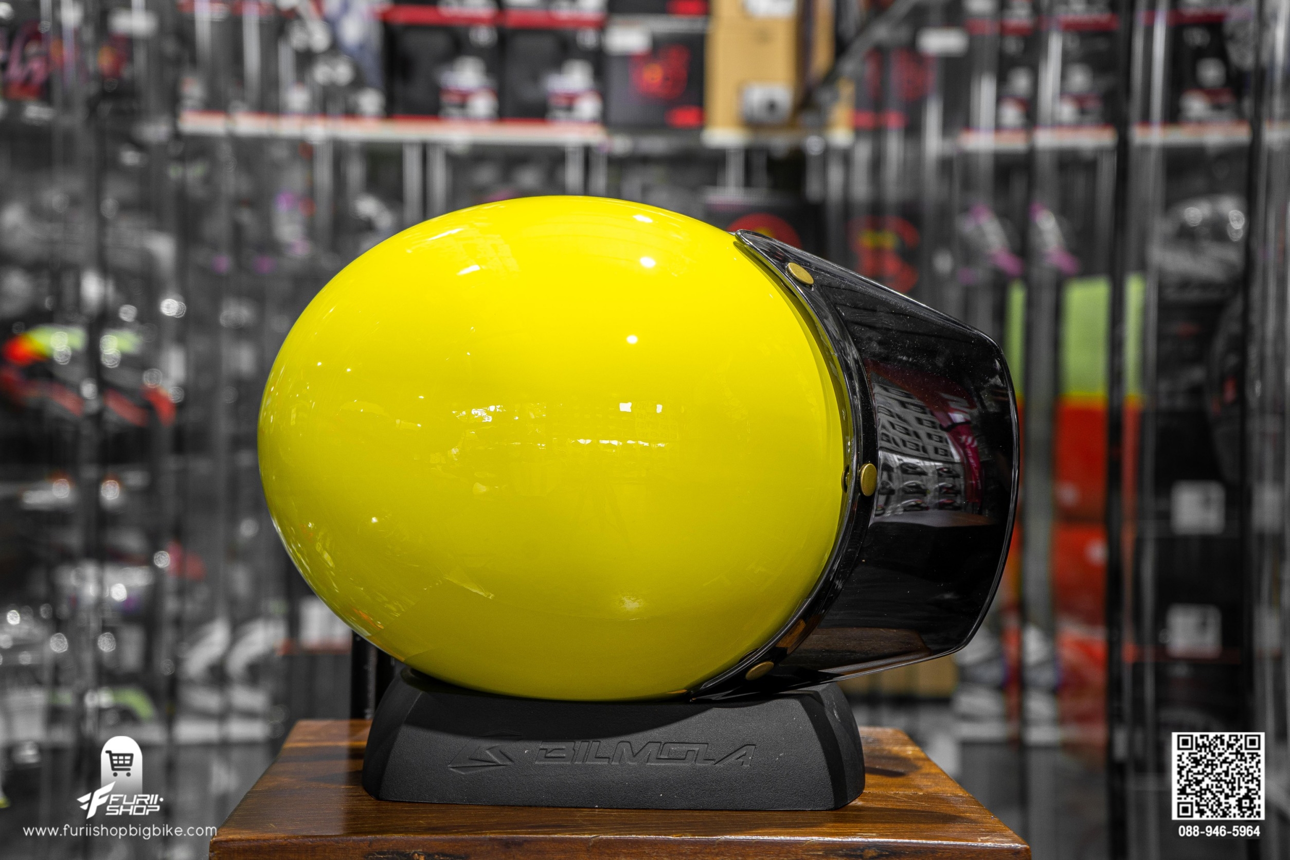 หมวกกันน็อค Bilmola RX100 Plain Yellow