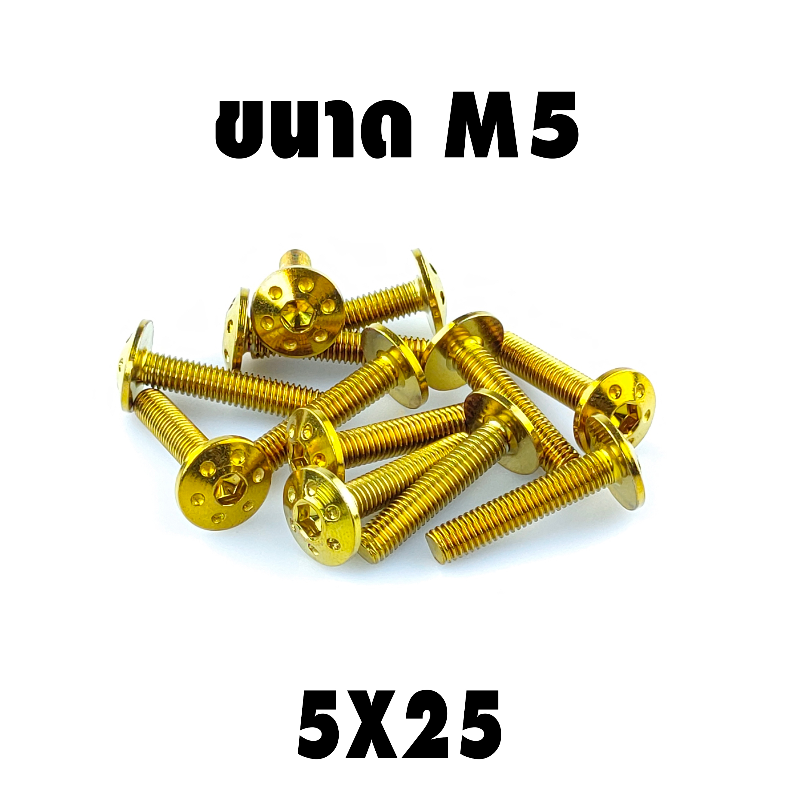 น็อตเลสหัวดอกไม้ (เบอร์8 M5X25)