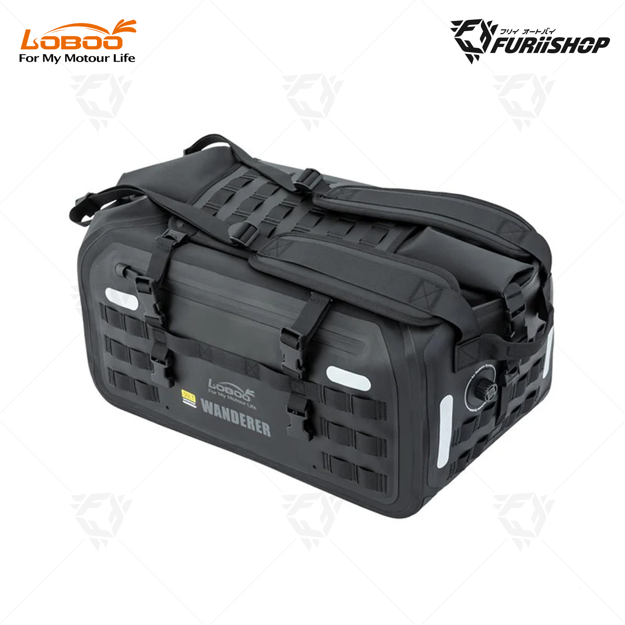 Wanderer Tail Bag กระเป๋าวางท้าย ขนาด 50 ลิตร สีดำ