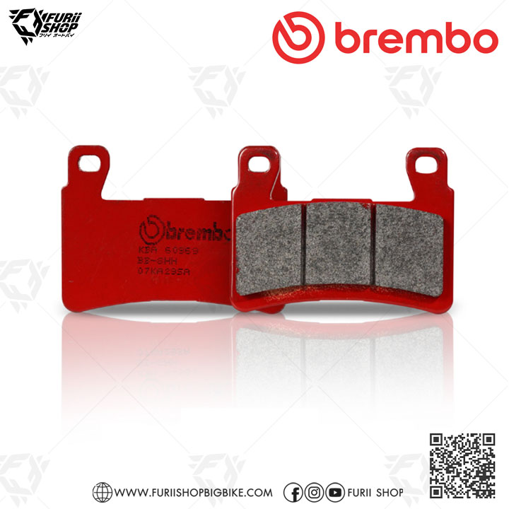 ผ้าเบรก Brembo (07KA29SA) : for KAWASAKI : ZX-6R 05-06 / ZX-6R ABS 13-22 / ZX-6R KRT ABS 13-18