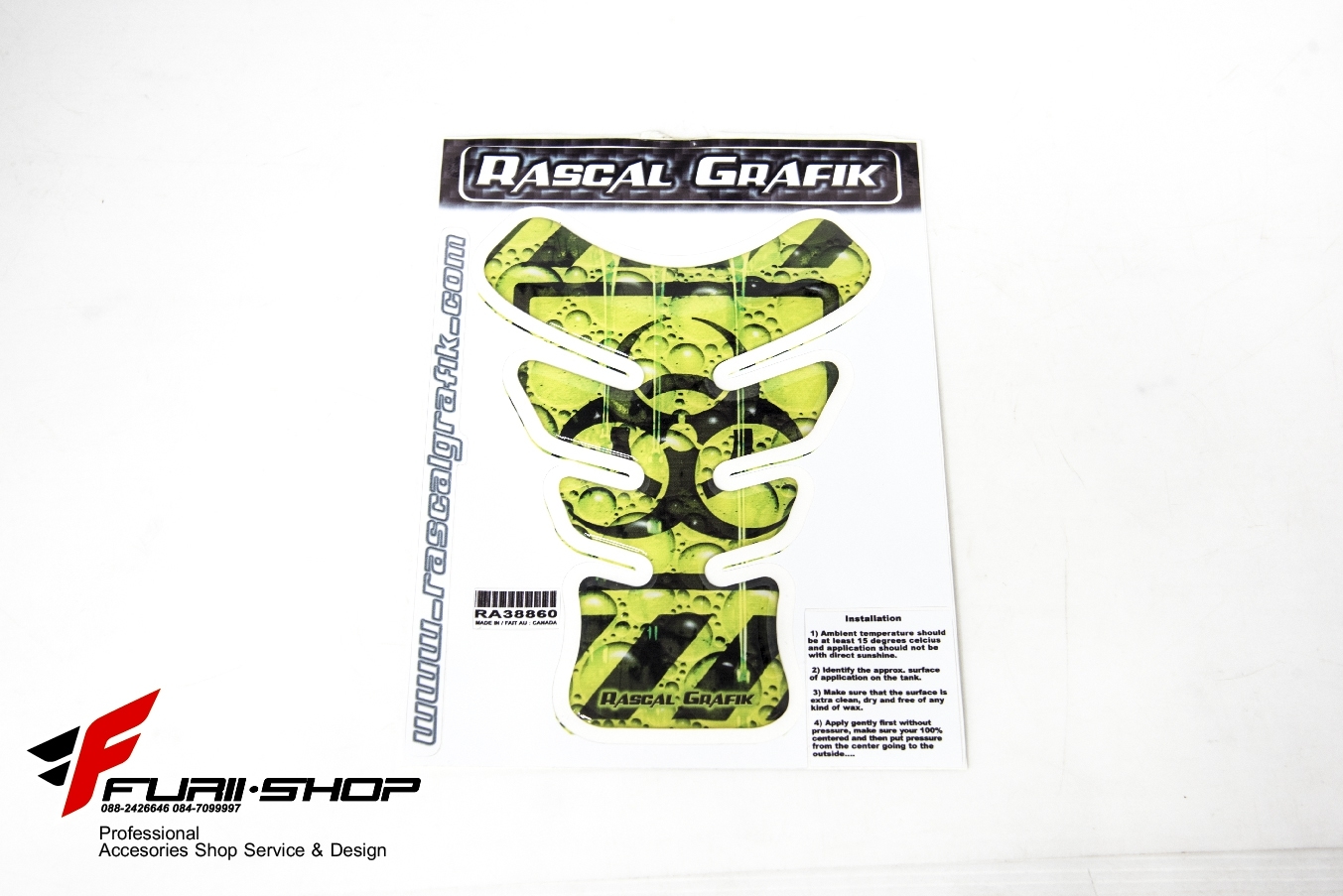 กันรอยกลางถังน้ำมัน RASCAL GRAFIK
