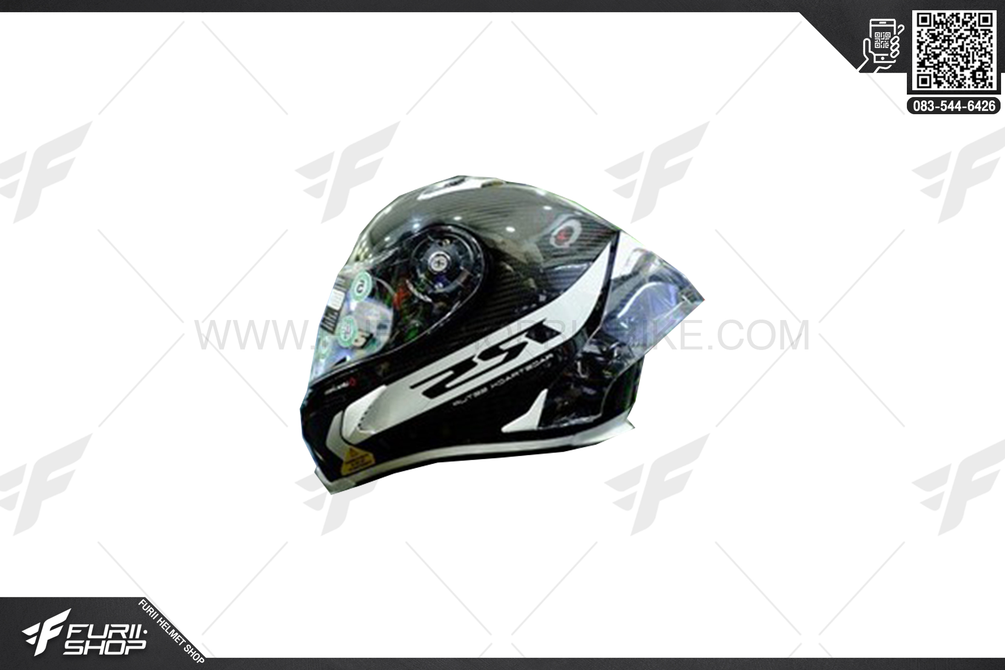หมวกกันน็อค X-LITE X-803 RS Hot Lab Carbon White (14)