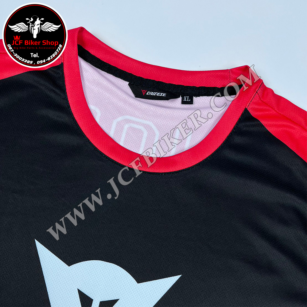 เสื้อยืดแขนยาว Dainese JT-527L เนื้อผ้าไมโคไฟเบอร์ มีประสิทธิภาพในการซับเหงื่อสูงแห้งเร็ว ระบายอากาศ