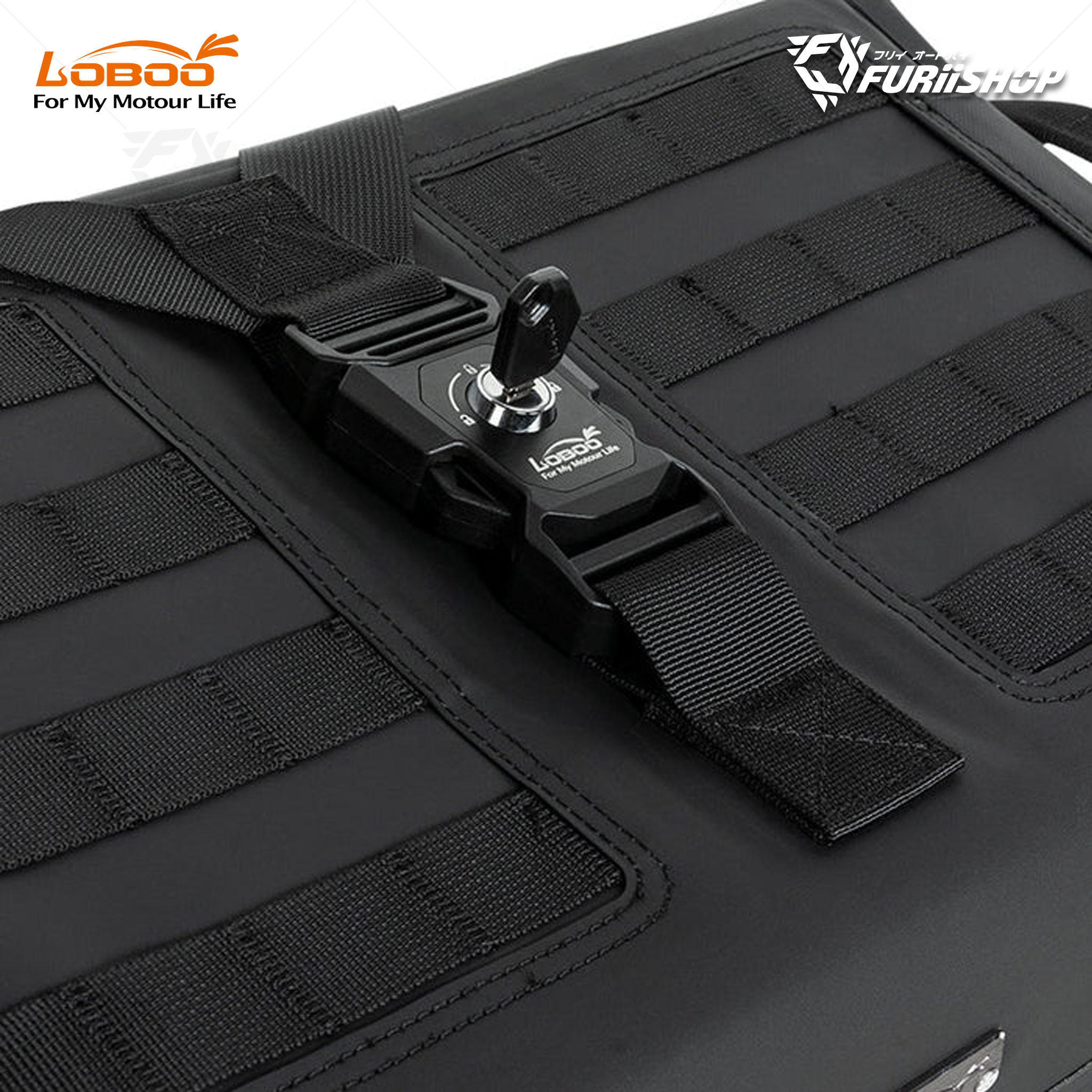 Wanderer Side Bag BCB30T-40T กระเป๋าติดแรคข้าง ขนาด 30+40 ลิตร สีดำ