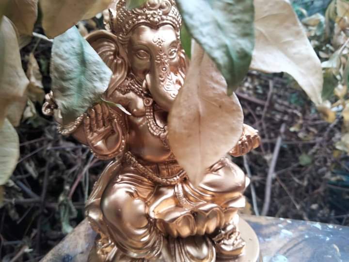 พระพิฆเนศ ปางรีนาโมจัน ปางปลดหนี้สร้างทรัพย์ องค์สีทองคำ