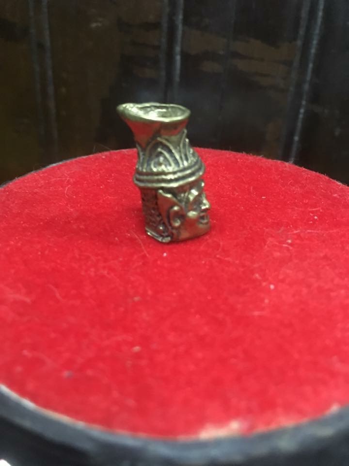 เศียรปู่ฤาษีนารอด เนื้อทองเหลือง ขนาดจิ๋ว