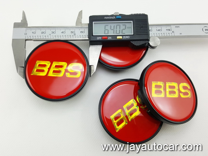 ฝาล้อรถยนต์ BBS สำหรับ ล้อแม็ก สติ๊กเกอร์เรซิ่น BBS แดง ขอบดำ ขนาด 58 มิล 1ชุด 4ชิ้น 58mm.