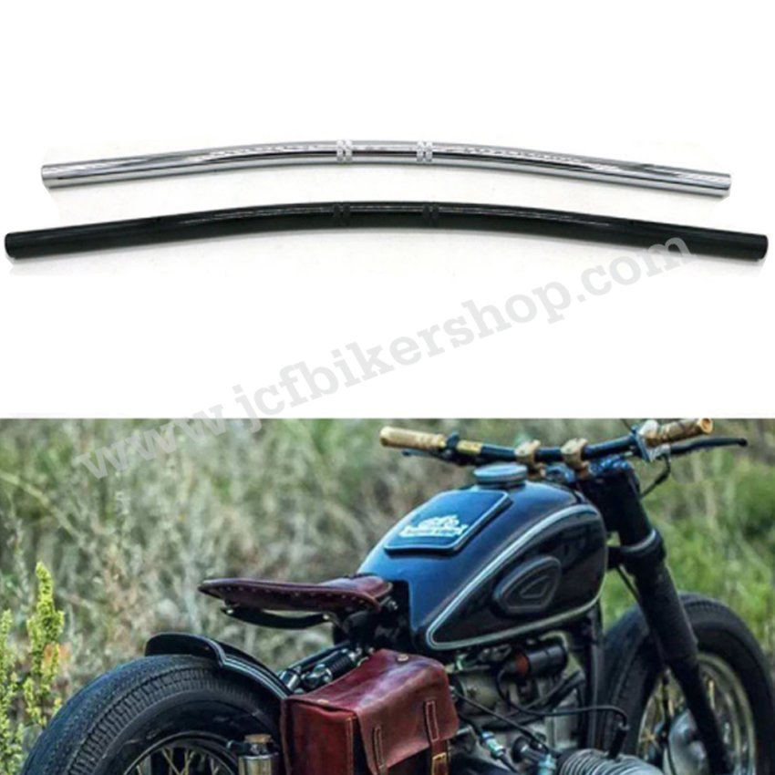 แฮนด์บาร์ผอมทรงโค้ง ขนาด22 mm. ความยาว 72 cm