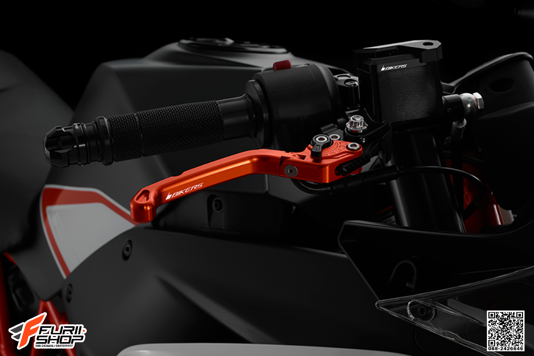 มือเบรกหน้าปรับระดับพับได้ BIKERS FOR KTM DUKE390/RC390