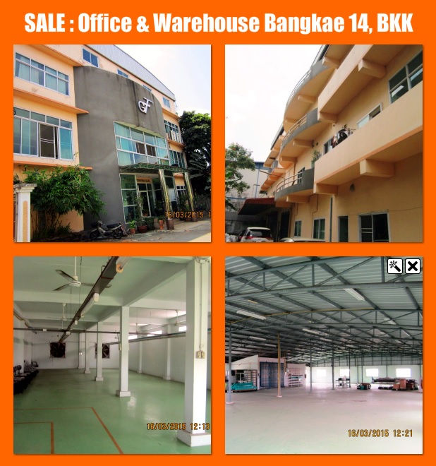 0341 ขายและให้เช่าอาคารสำนักงาน 2,240 ตรม. ซ. บางแค 14 ใกล้ถ.กาญจนาภิเษก บางแค