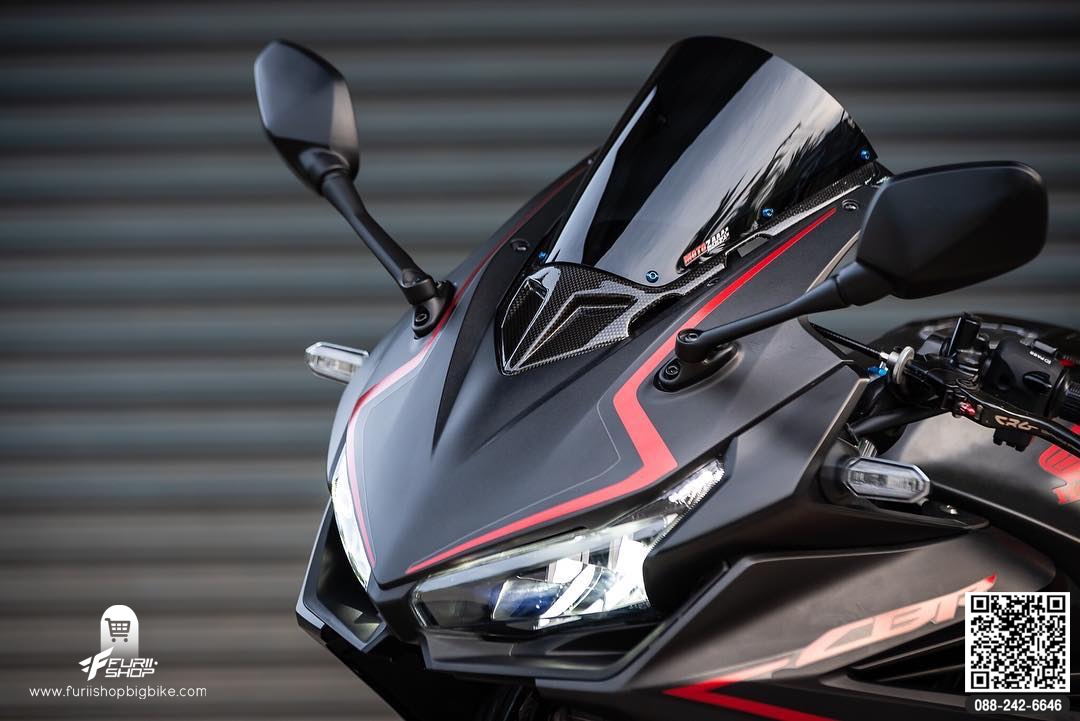 ชิวหน้า Motozaaa เคฟล่า/Smoke CBR500R 2019