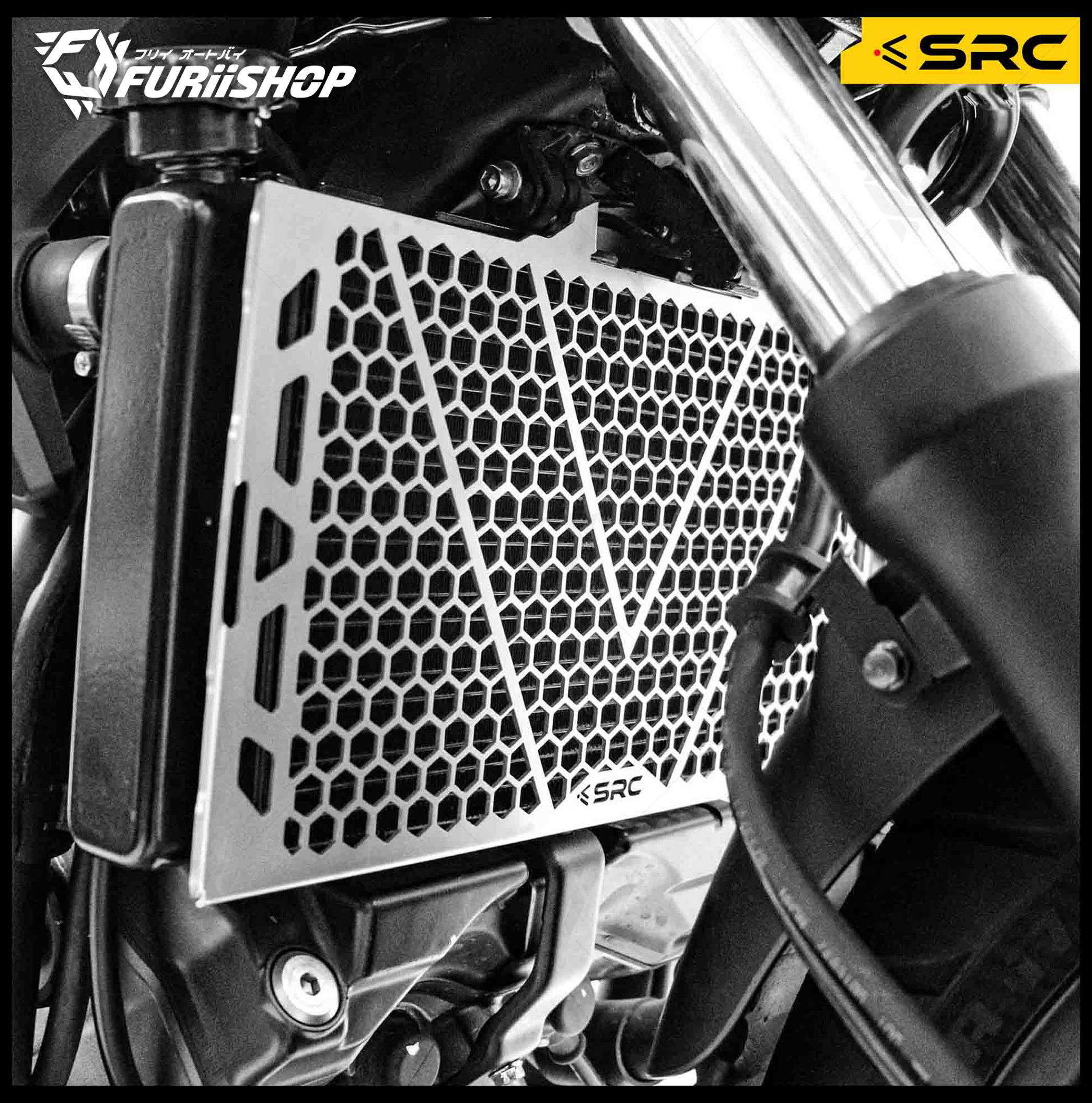 การ์ดหม้อน้ำ RADIATOR GUARD SRC FOR HONDA NC750X (DCT)