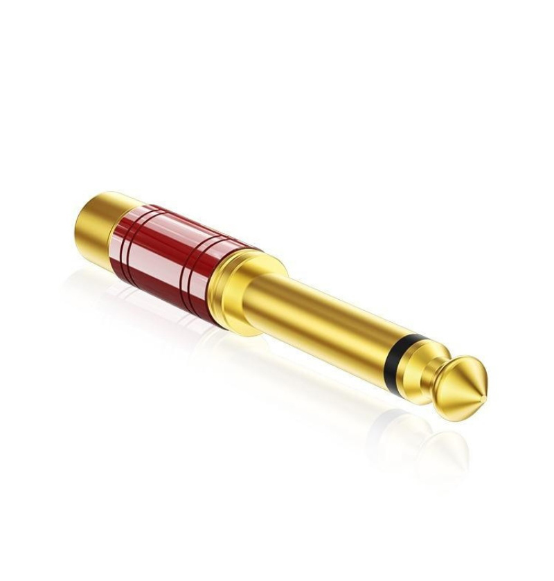 ERTK VelvetAdapter หัวแปลง 6.35mm Male to RCA Lotus Female สำหรับเครื่องเสียง ประกันศูนย์ไทย