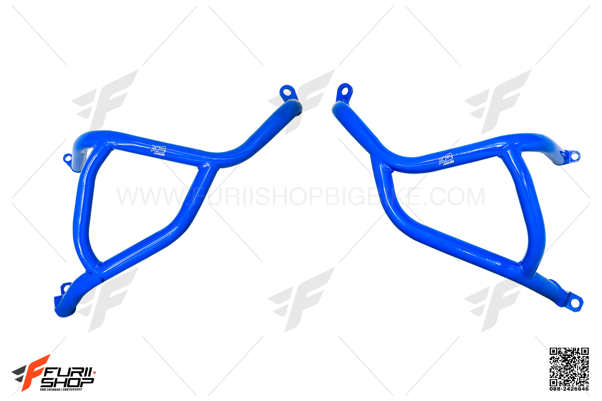 แคชบาร์ K2 FACTORY สีน้ำเงิน FOR SUZUKI GSX-S750