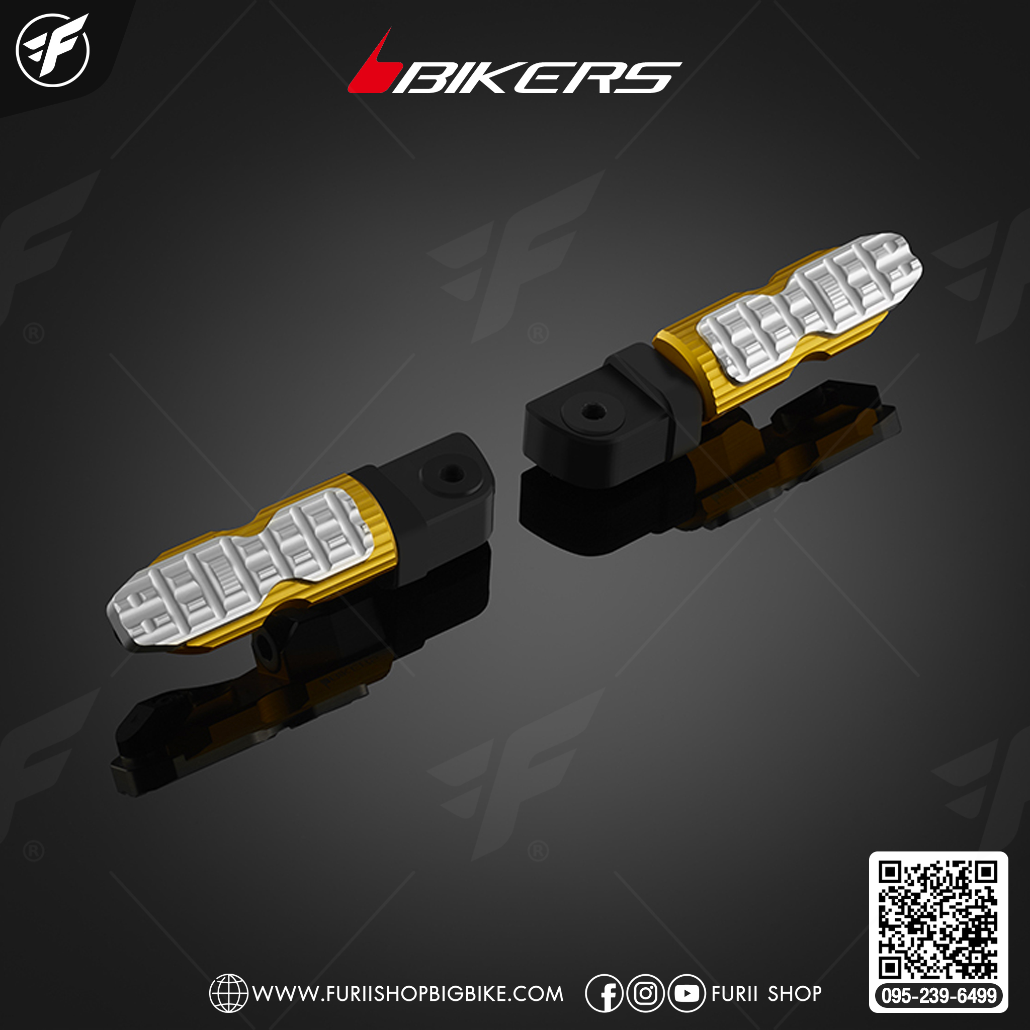 Bikers พักเท้าหลัง for Malaguti Madison150