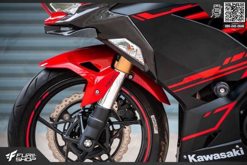 ครอบโช็คหน้า MOTOZAAA FOR KAWASAKI NINJA400