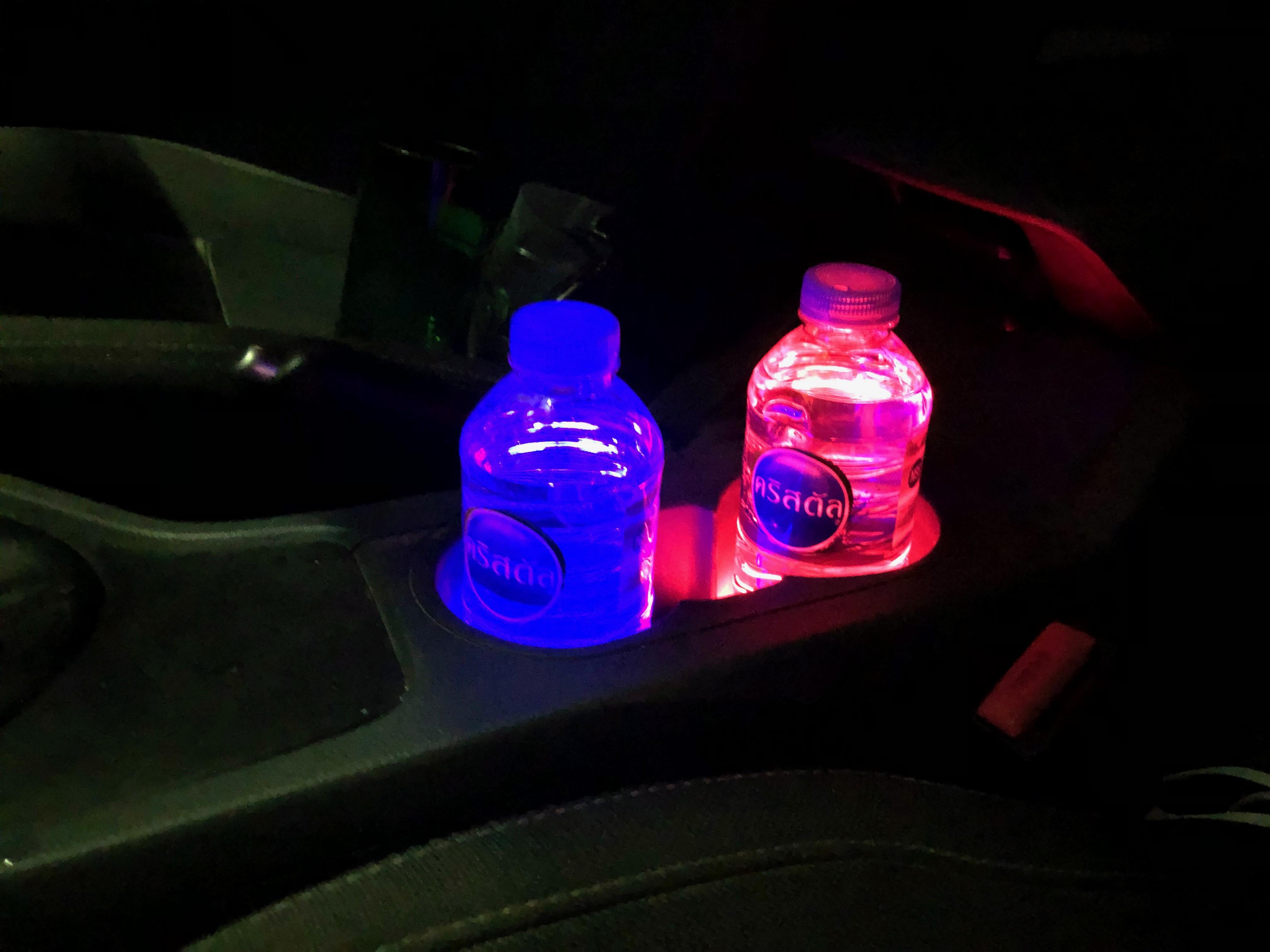 ไฟรองแก้ว ไฟวางขวด LED cup holder Blue (สีฟ้า)