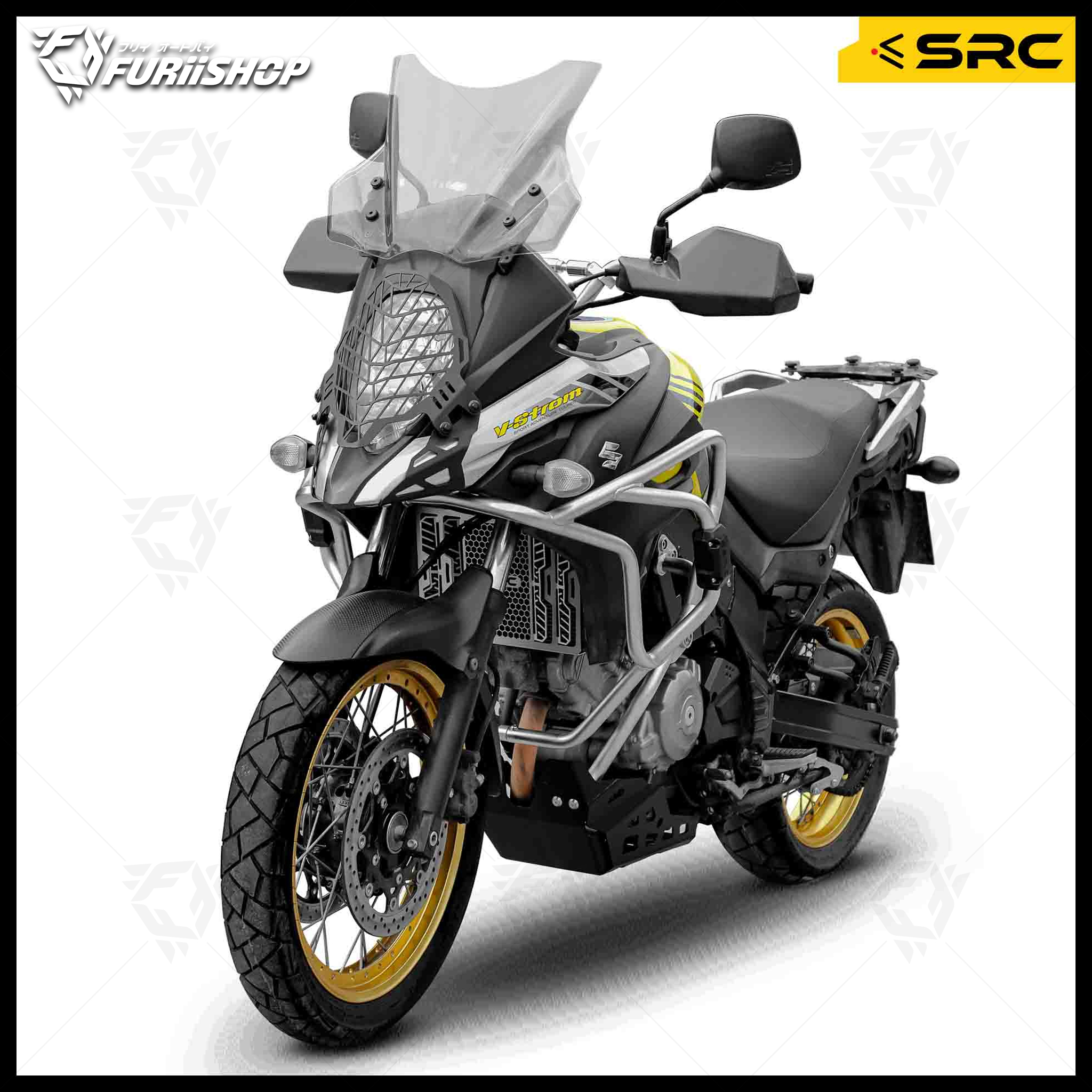 แคชบาร์ CRASH BAR FULL SET FOR SUZUKI V-STROM 650