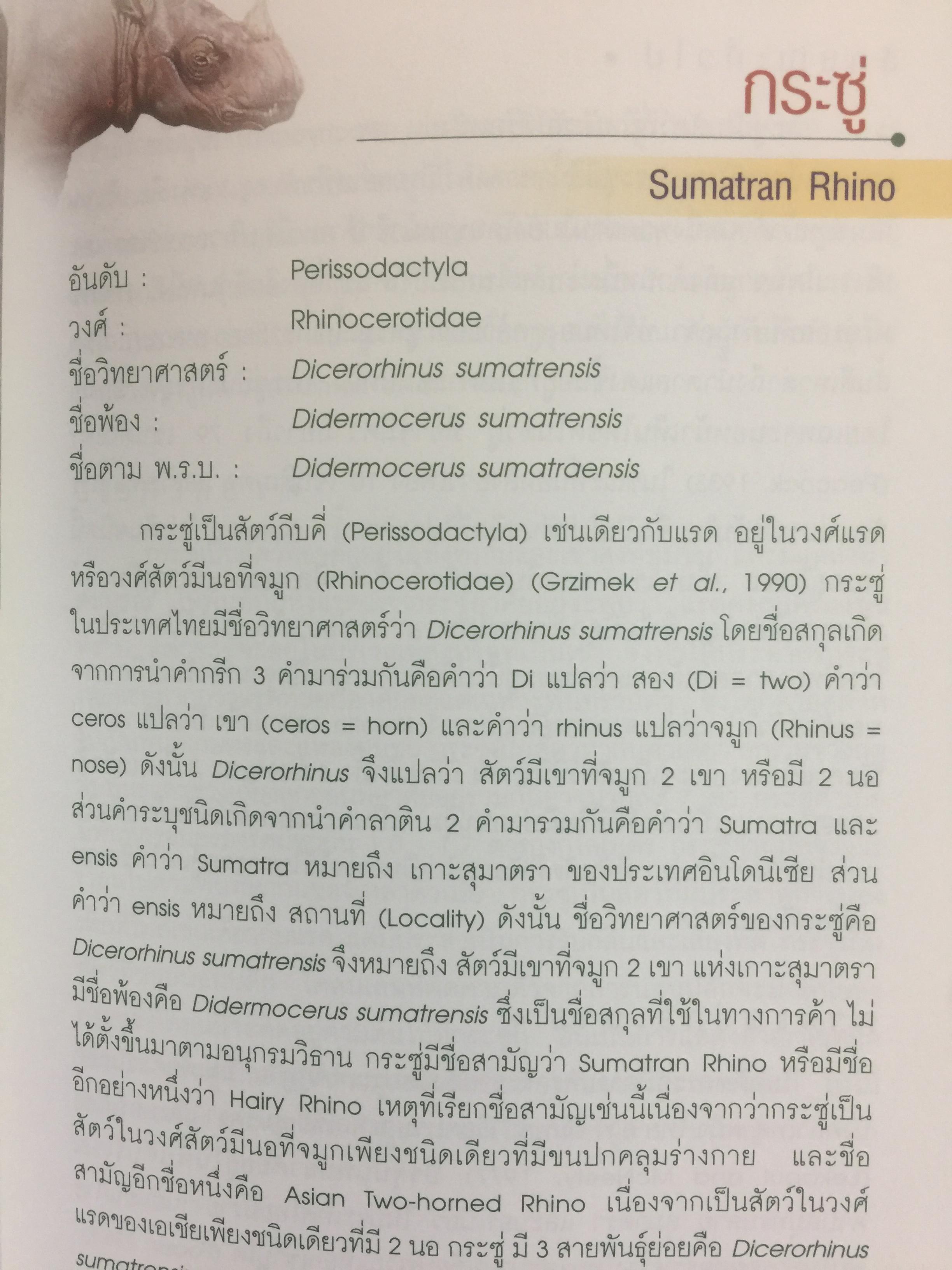 สัตว์ป่าสงวนในประเทศไทย Reserved Animals of Thailand 0 กก.