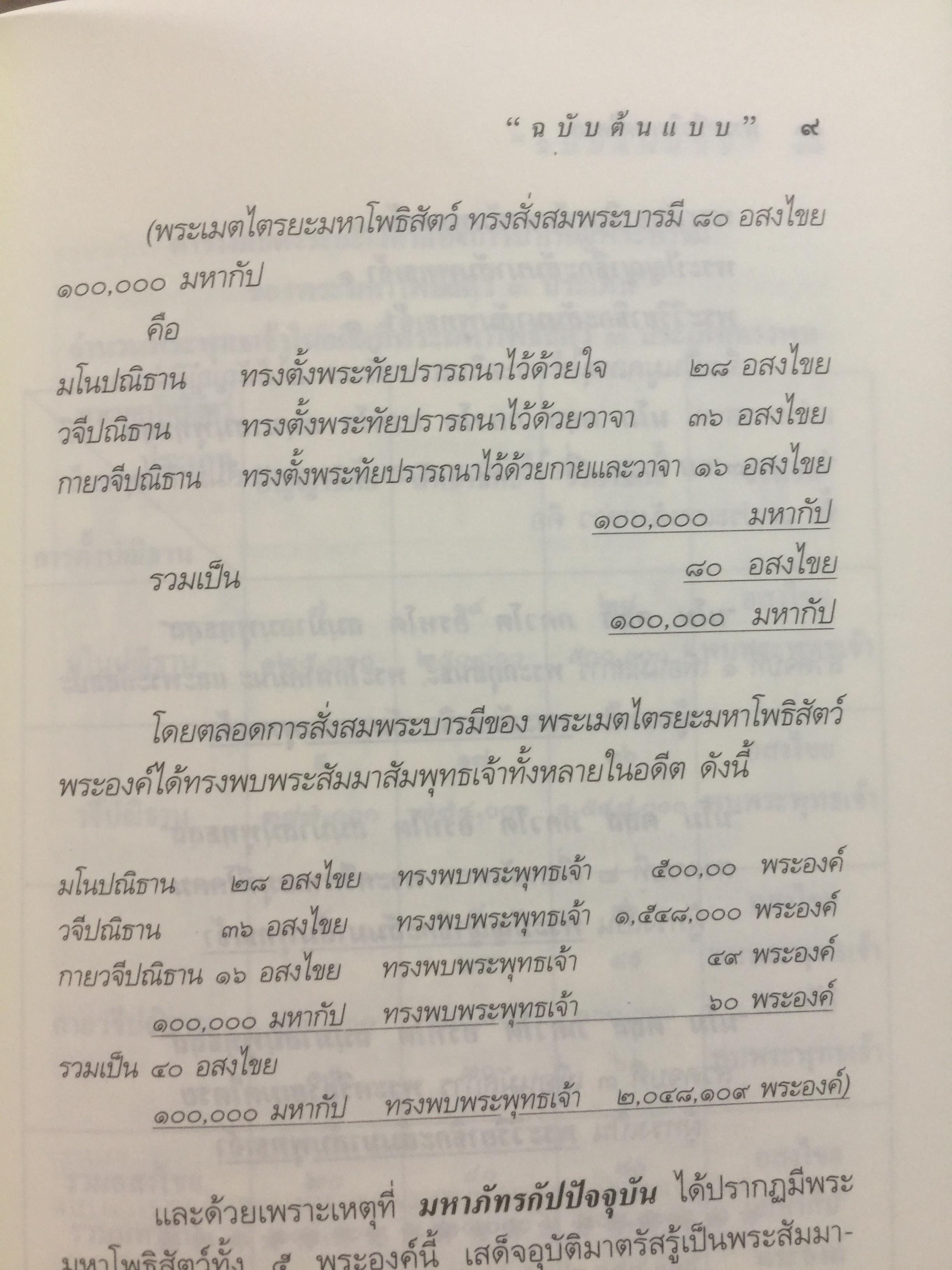 พระศรีอริยเมตไตรย. ฉบับต้นแบบ. ต้นแบบพุทธประวัติยุคพระศรีอารย์ 2 กก.