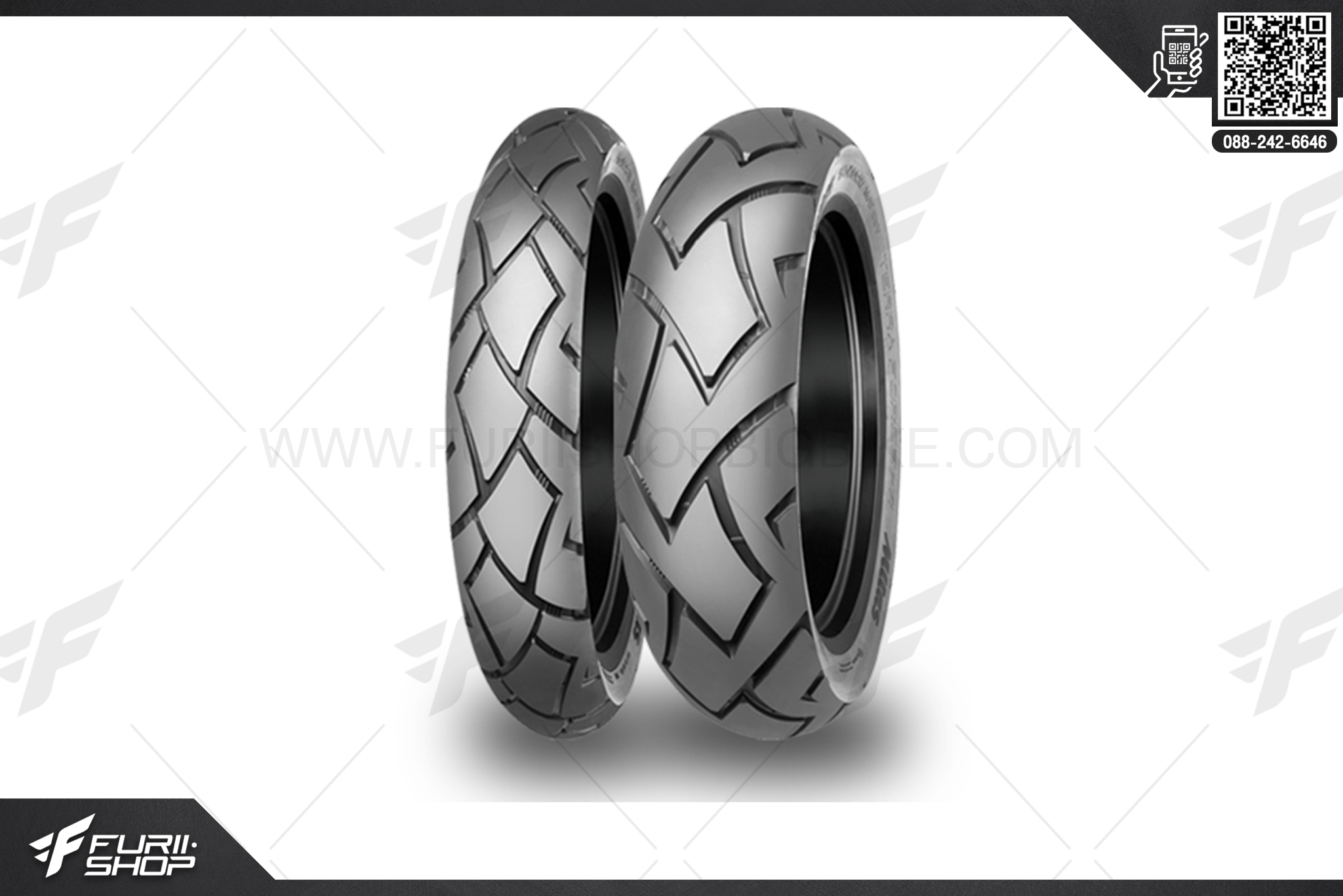 ยางมอเตอร์ไซค์บิ๊กไบค์ MITAS Terra Force-R 150/70 R17 ยางบิ๊กไบท์ ยางBigbike Mototire
