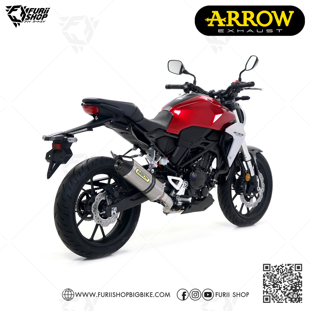 ท่อมอเตอร์ไซค์ ARROW TITANIUM CARBON SLIP-ON FOR HONDA CB300R ท่อแต่ง ท่อสูตร ท่อบิ๊กไบค์ ท่อBigbike ท่อไอเสีย