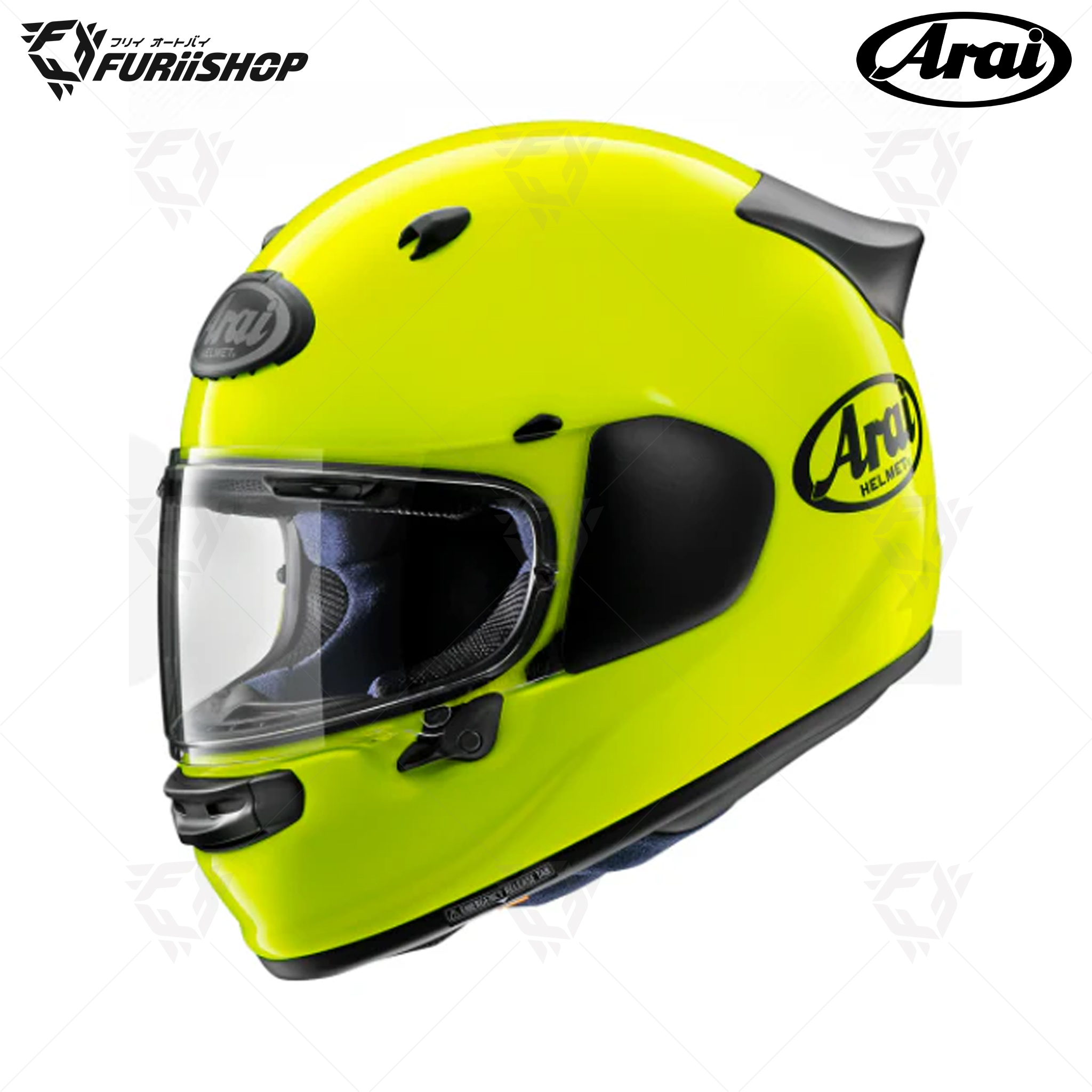 หมวกกันน็อคเต็มใบ Arai : QUANTIC Fluor Yellow