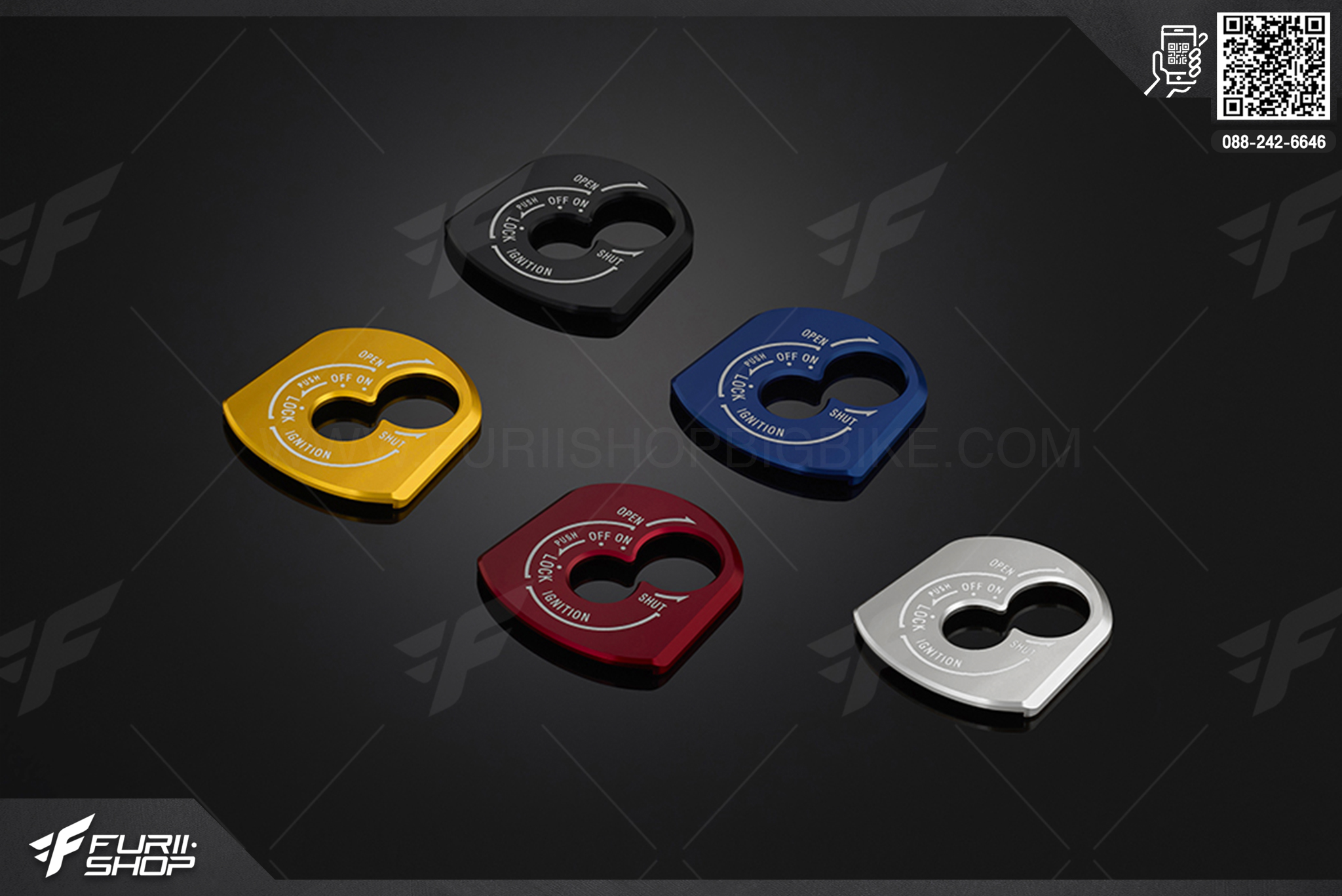 เบ้ากุญแจ Ignition Switch Cover Bikers Yamaha XSR155 ฝาปิดสวิทซ์กุญแจ