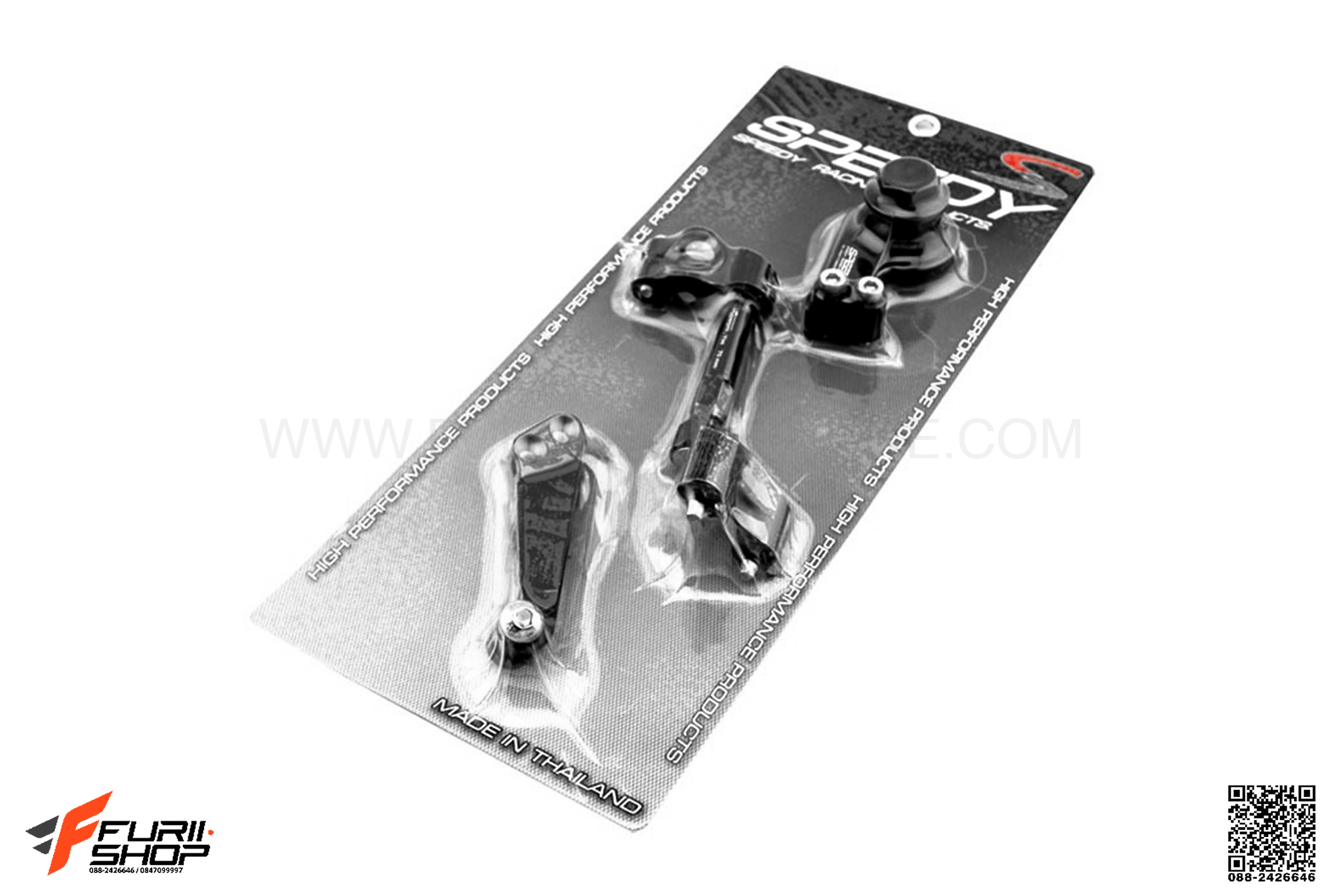 ขาจับกันสะบัด SPEEDY สีดำ FOR YAMAHA R3