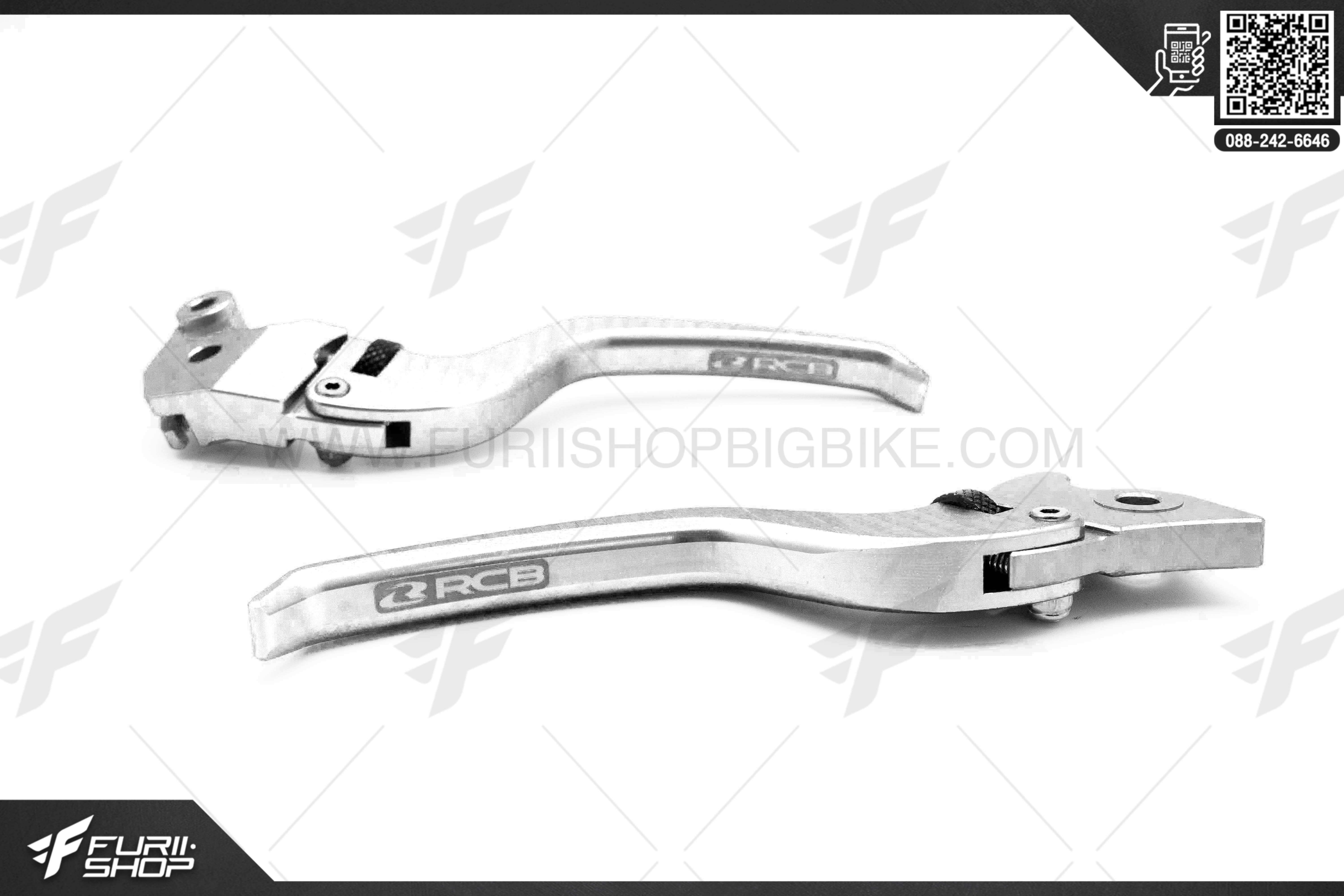 ก้านเบรคก้านคลัช Racing Boy For YAMAHA M-SLAZ สีเงิน