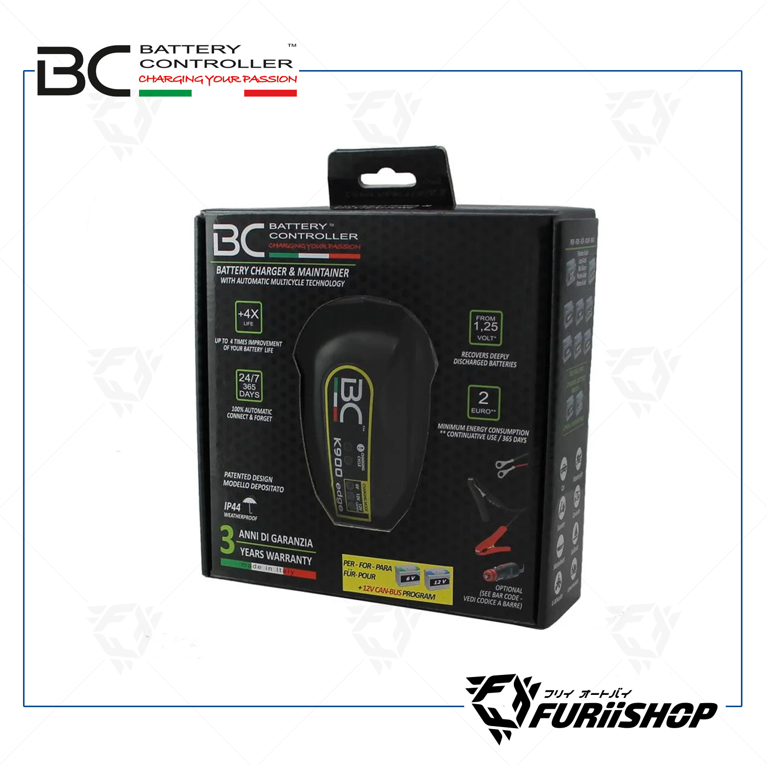 เครื่องชาร์จแบตเตอรี่ BC Battery Controller K900 edge For MOTORCYCLE
