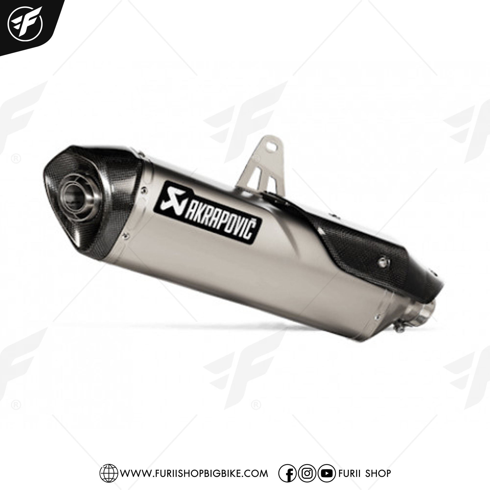 ท่อ AKRAPOVIC SLIP ON FOR Triumph Tiger900 2020