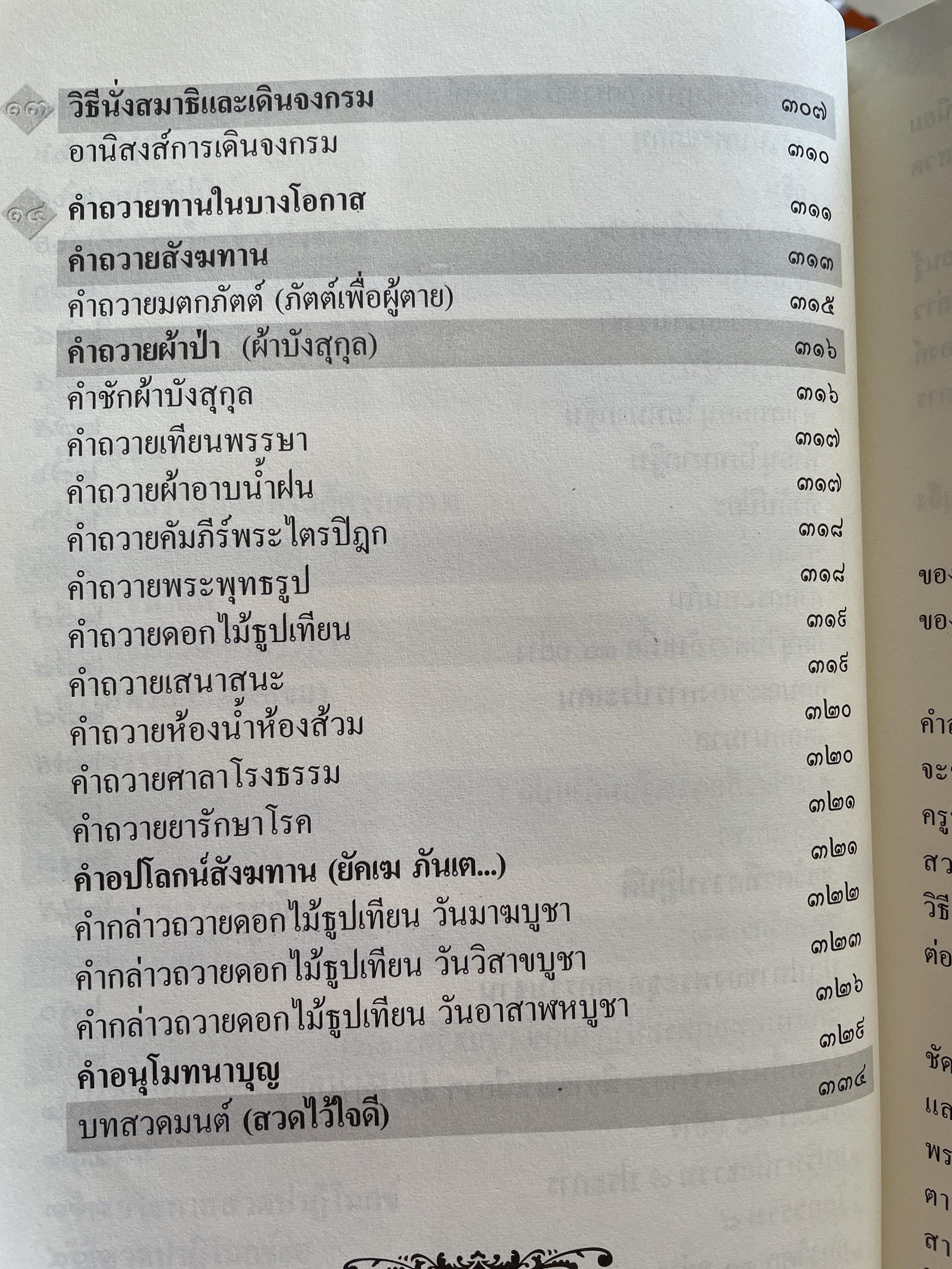พุทธมนต์ หนังสือสวดมนต์แปล จัดทำโดย วัดเวฬุวัน วัดป่ามณีกาญจน์ และวัดสวนปาสิริธโร พิมพ์ครั้งที่สอง พฤษภาคม ปี 2557 2,500 กรัม