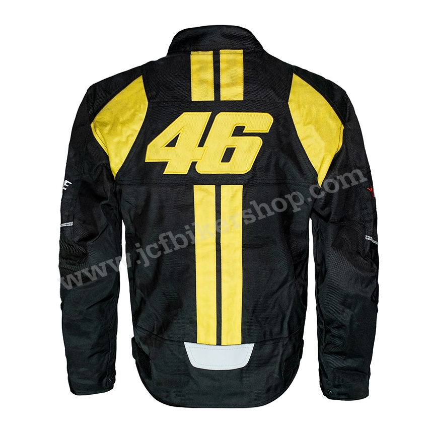 เสื้อการ์ด เสื้อการ์ดมอเตอร์ไซค์ Dainese VR 46 ผ้าคอร์ดูร่า(CORDORA)น้ำหนักเบาและกันน้ำได้ในระดับหนึ่ง