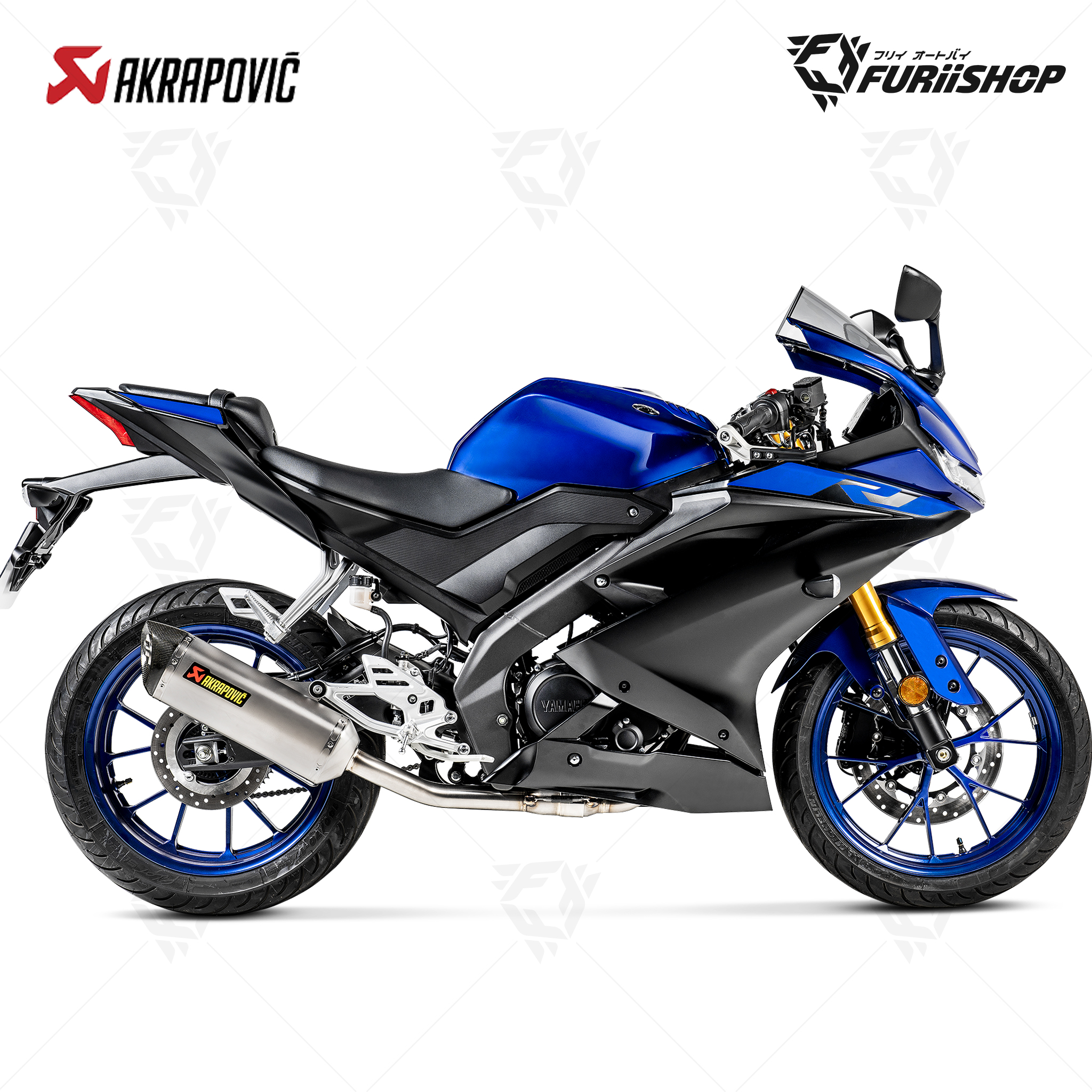 ท่อไอเสีย Slip-On Akrapovic - Titanium YAMAHA YZF-R15 2018-2020