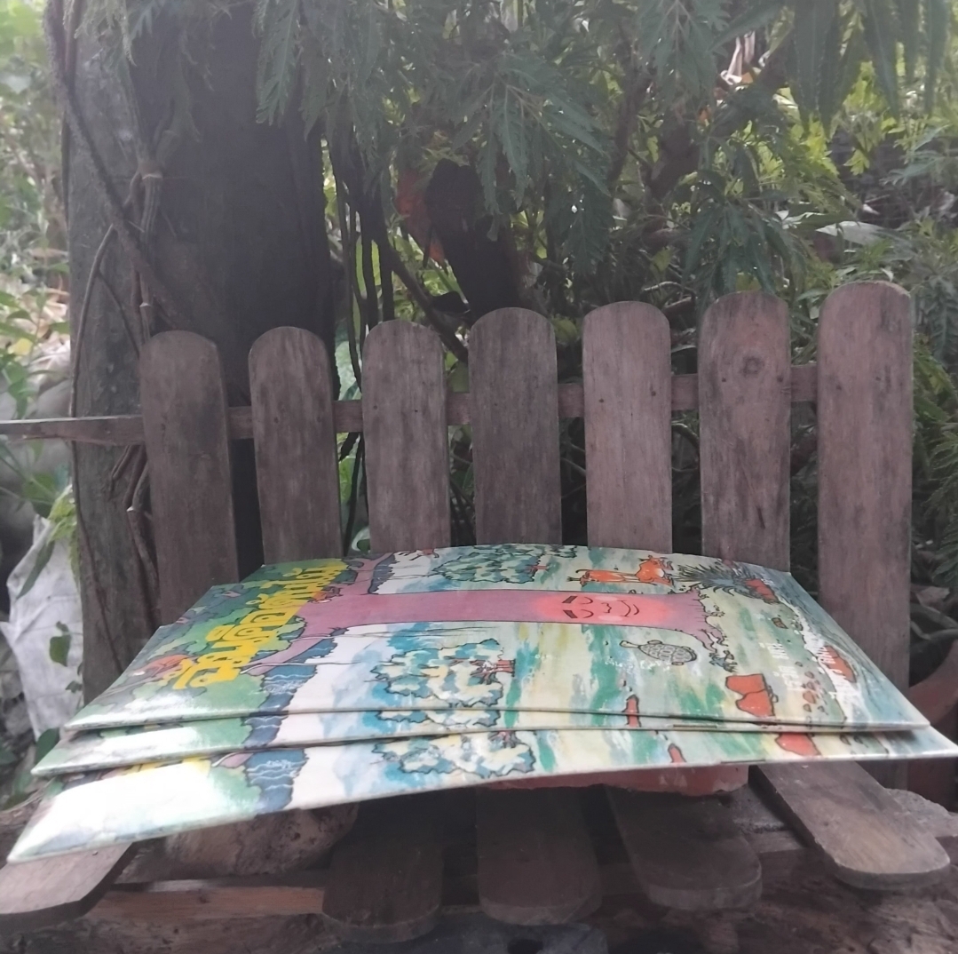 ฉันคือต้นไม้ โดย ไมตรี ลิมปิชาติ นิทานภาพที่ได้รับทั้งรางวัลภาพประกอบและถูกตีพิมพ์เป็นภาษาฝรั่งเศส มือ1