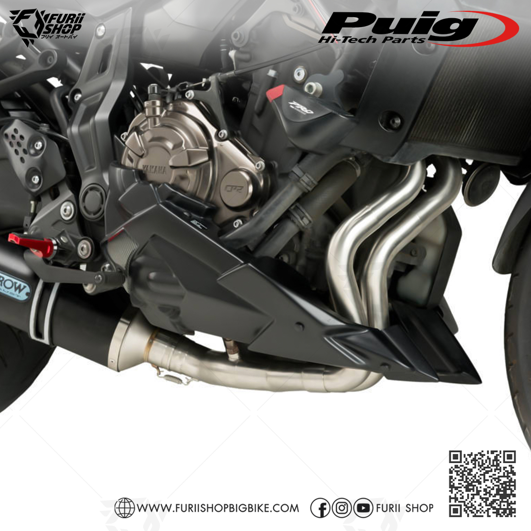 อกล่าง Puig Belly Pan Black : for Fz07/Mt07 2015-2020