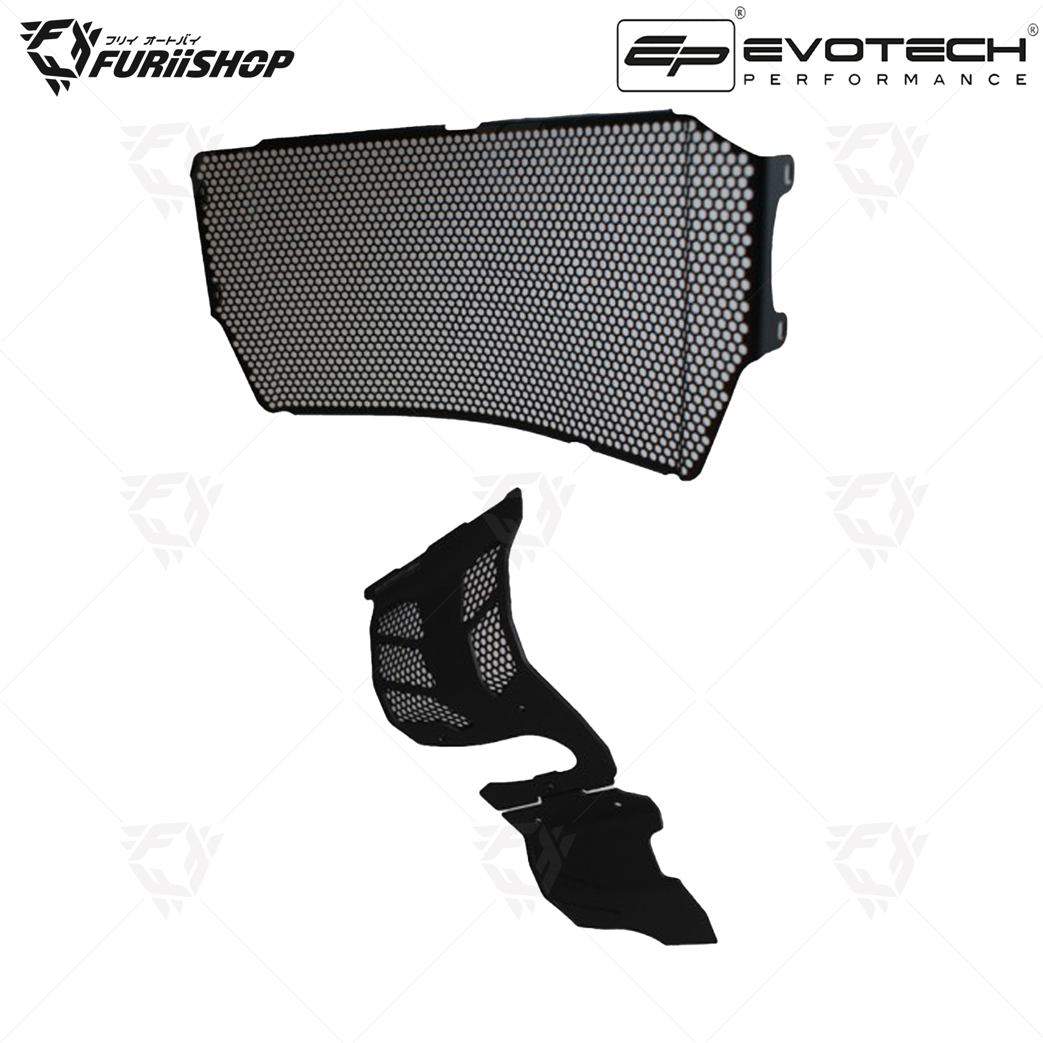 การ์ดเครื่อง+การ์ดหม้อน้ำ EVOTECH PERFORMANCE For : MONSTER 821/1200