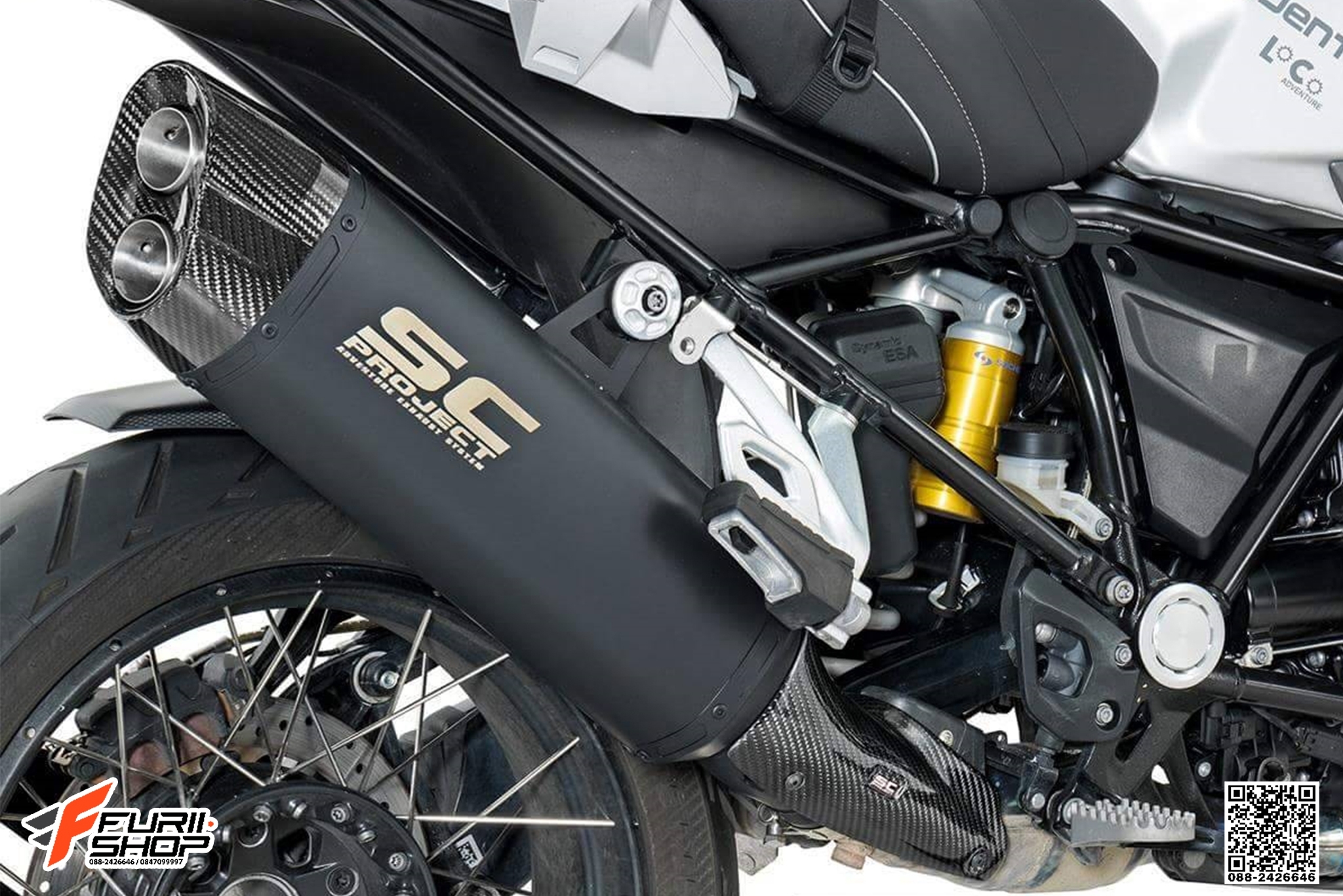 ท่อมอเตอร์ไซค์ SC PROJECT BLACK EDITION FOR BMW GS1200 ท่อแต่ง ท่อสูตร ท่อบิ๊กไบค์ ท่อBigbike ท่อไอเสีย