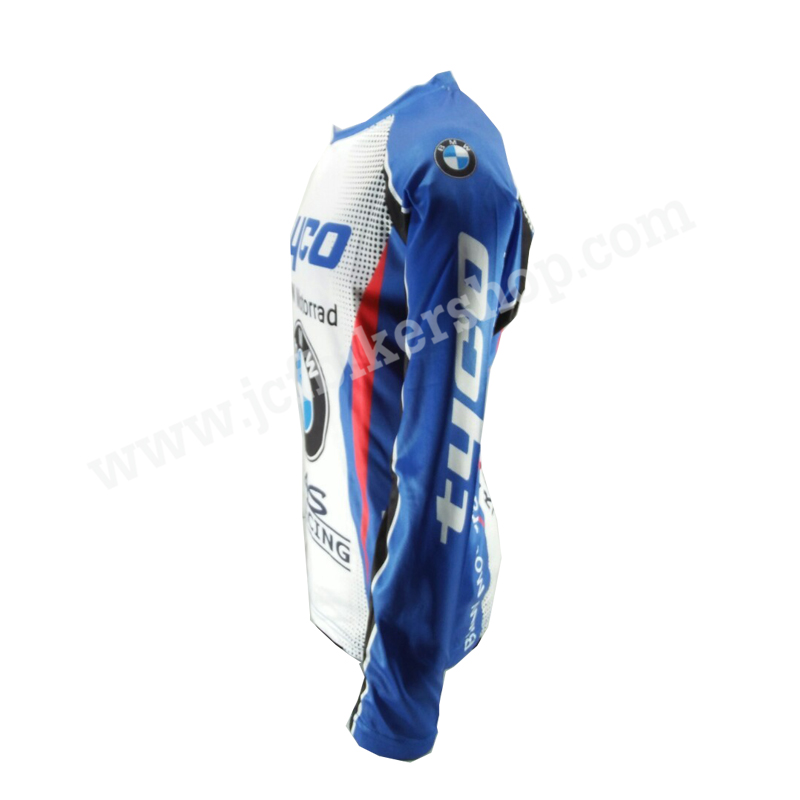 เสื้อยืดขี่มอเตอร์ไซค์ เสื้อยืดมอเตอร์ไซค์ เสื้อแขนยาวBMW JT-919Lผ้าไมโคไฟเบอร์มีประสิทธิภาพในการซับเหงื่อสูงสวมใส่สบายไม่เหนียวติดตัว
