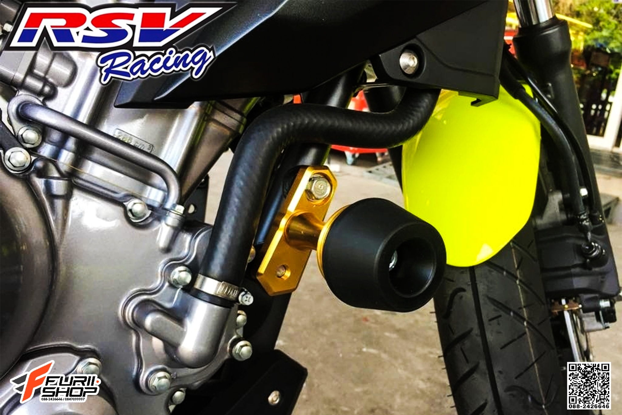 กันล้มกลาง RSV สีทอง FOR HONDA CB300F