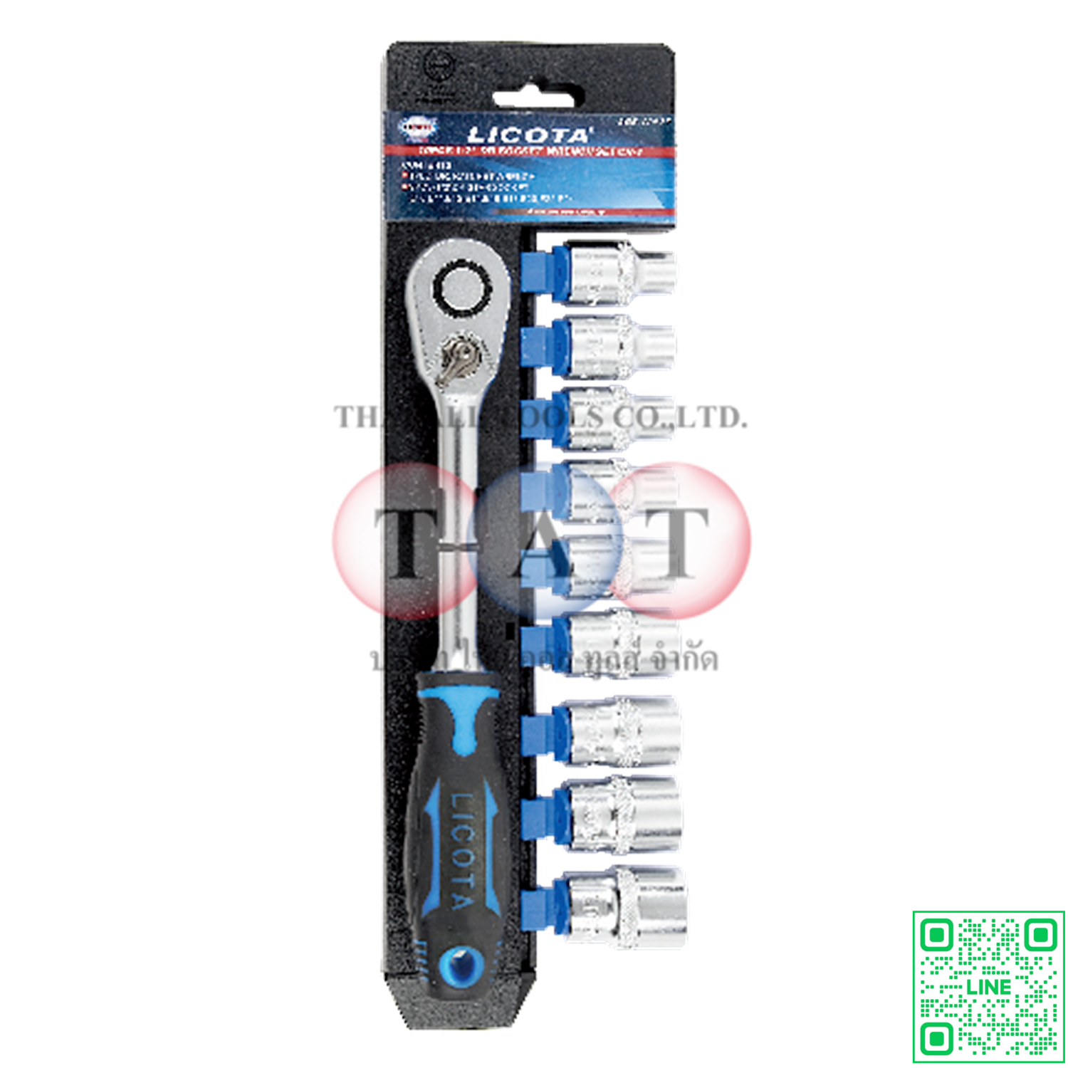 10 PCS 1/2" DR. TORX E-SOCKET WRENCH SET, CR-V