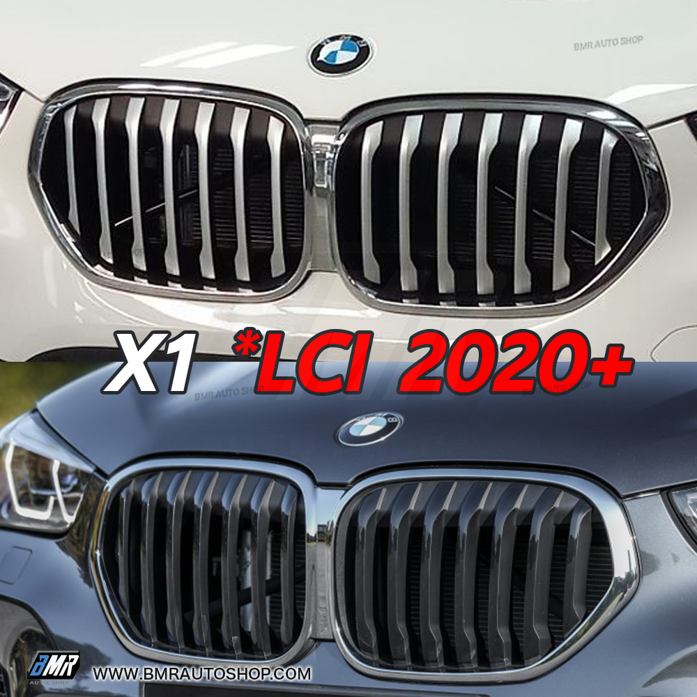 แถบสีพลาสติก M ติดกระจังหน้า BMW X1 F48 / F48 LCI