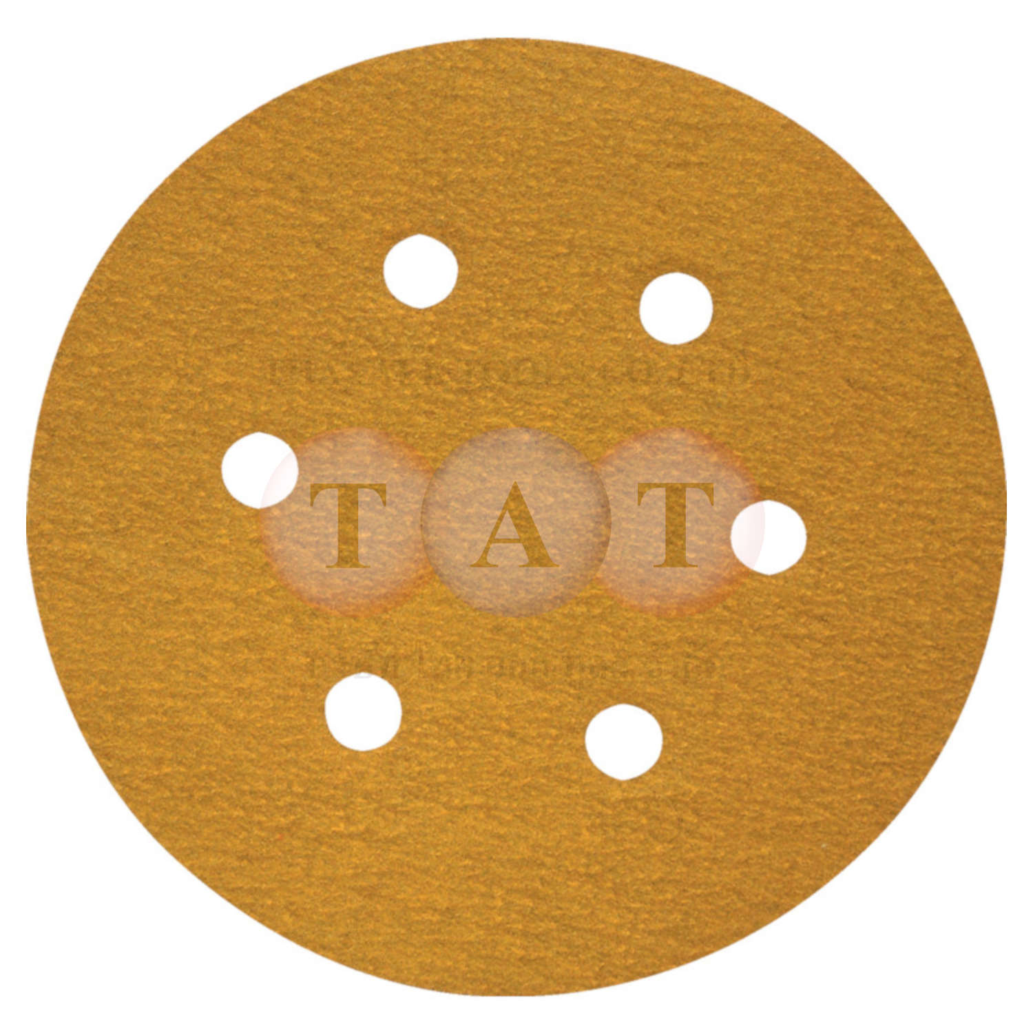 York.150mm Adhesive (Sticky Backed) Aluminium Oxide Discs, 6 Hole (600A) - P60 - Pack of 50