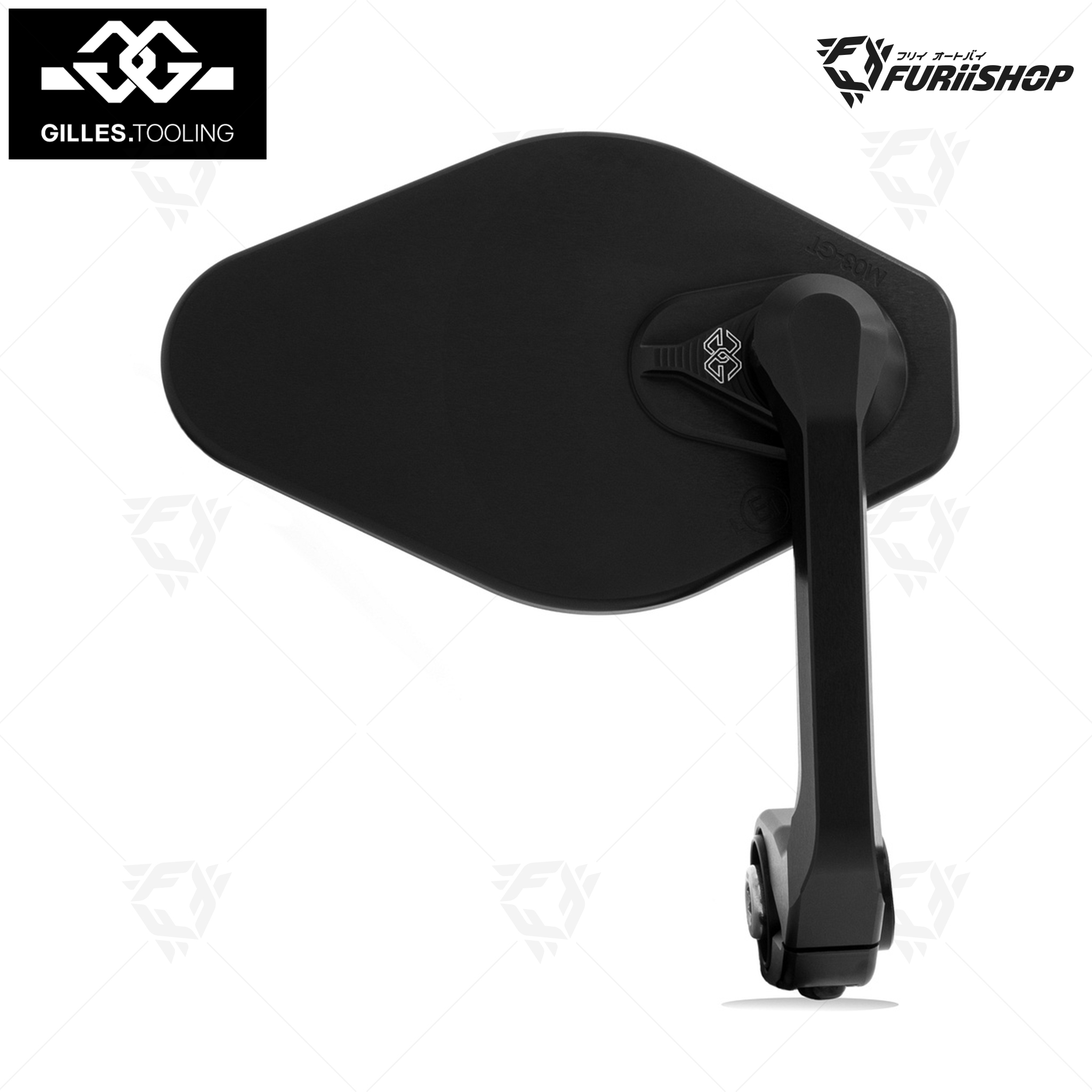 กระจกปลายแฮนต์ Gilles Tooling - Mirror Stratos / Round for Ducati Street Fighter V2 2022-2024